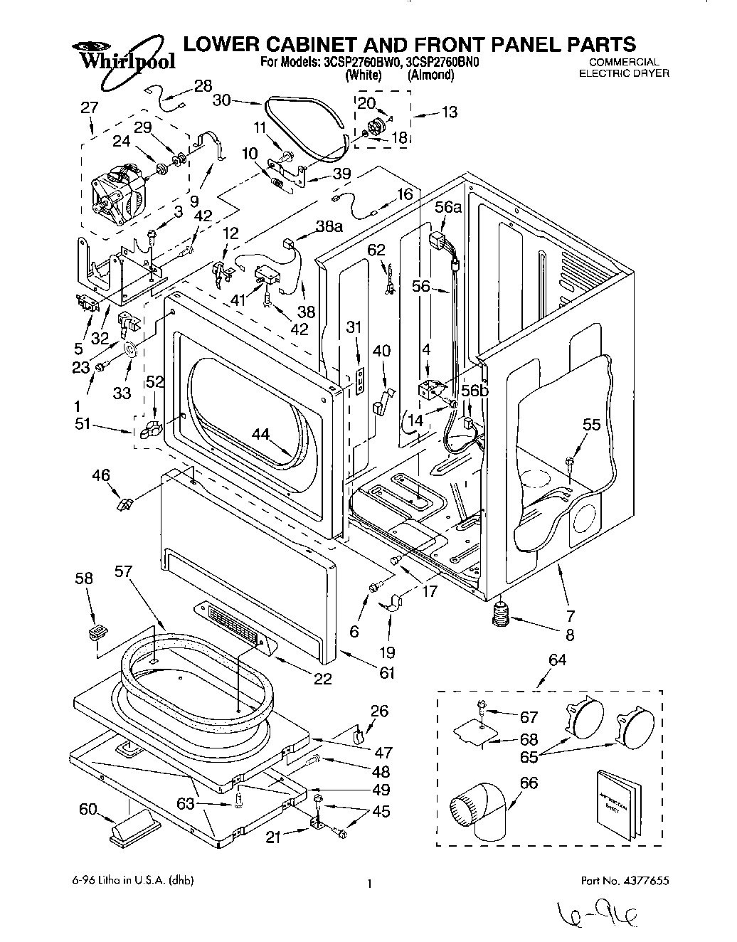 01 - LOWER CABINET AND FRONT PANEL