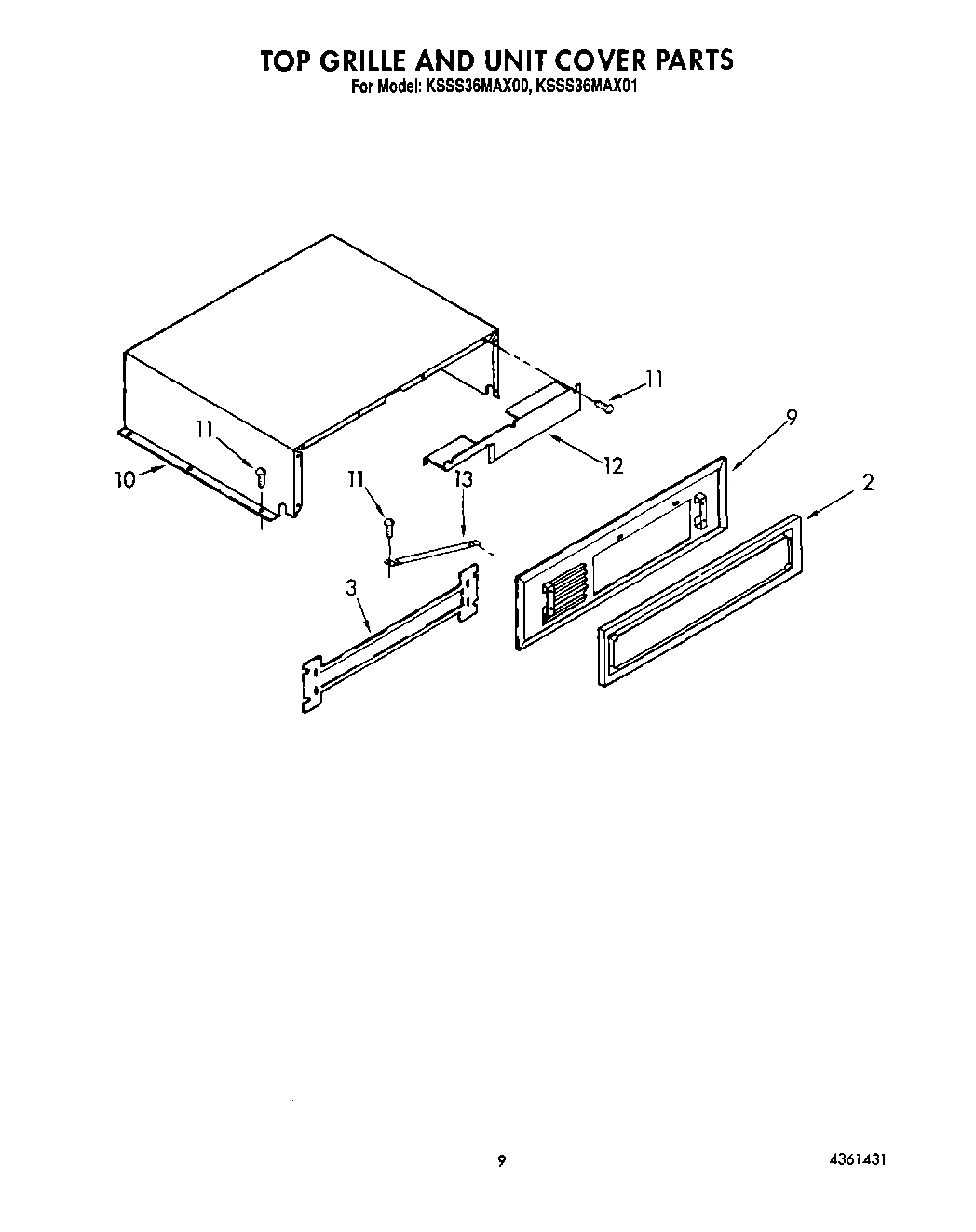 07 - TOP GRILLE AND UNIT COVER