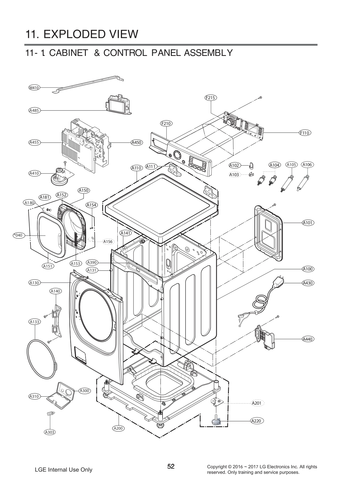 CABINET & CONTROL PANEL ASSEMBLY