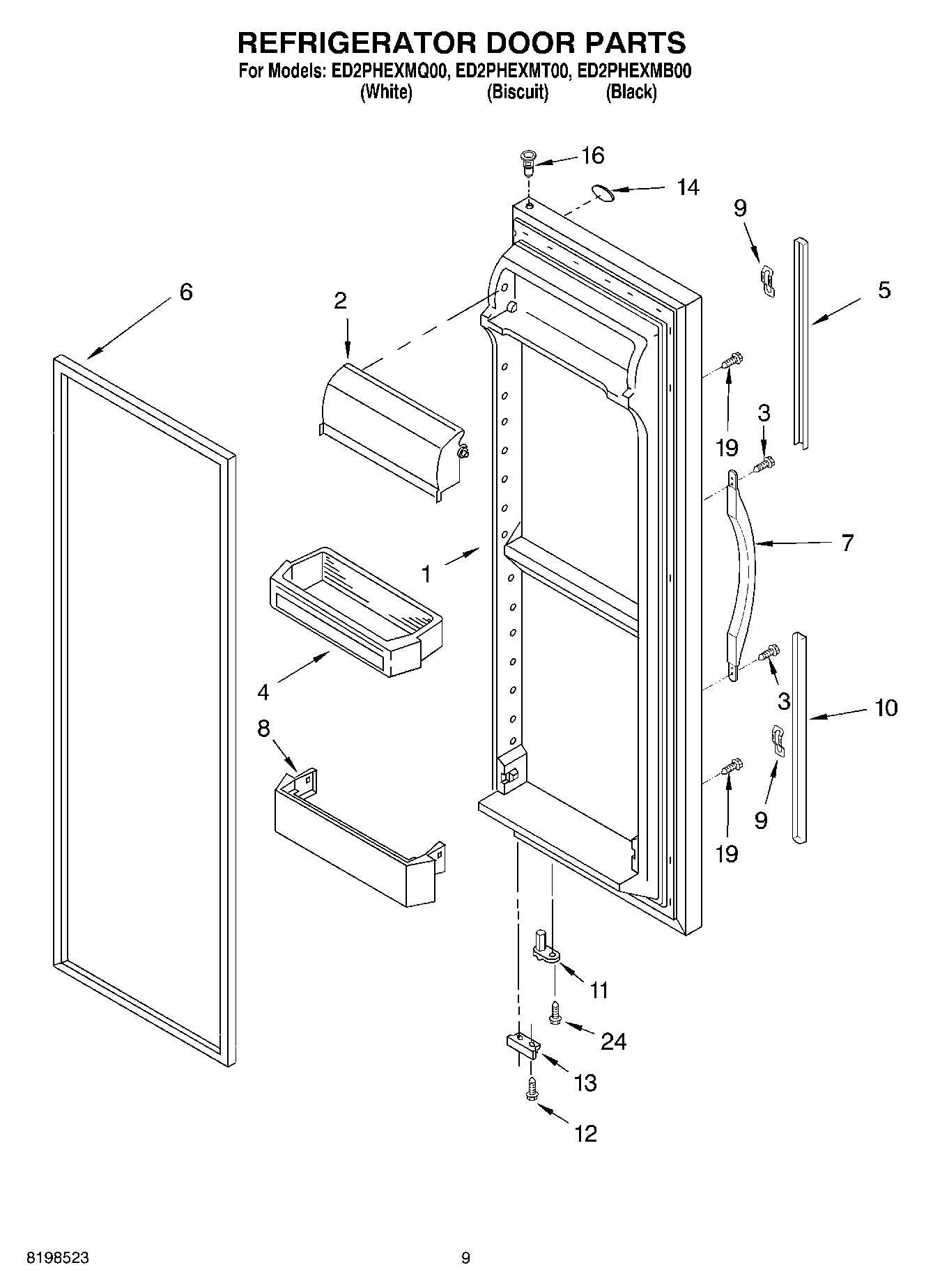 06 - REFRIGERATOR DOOR PARTS