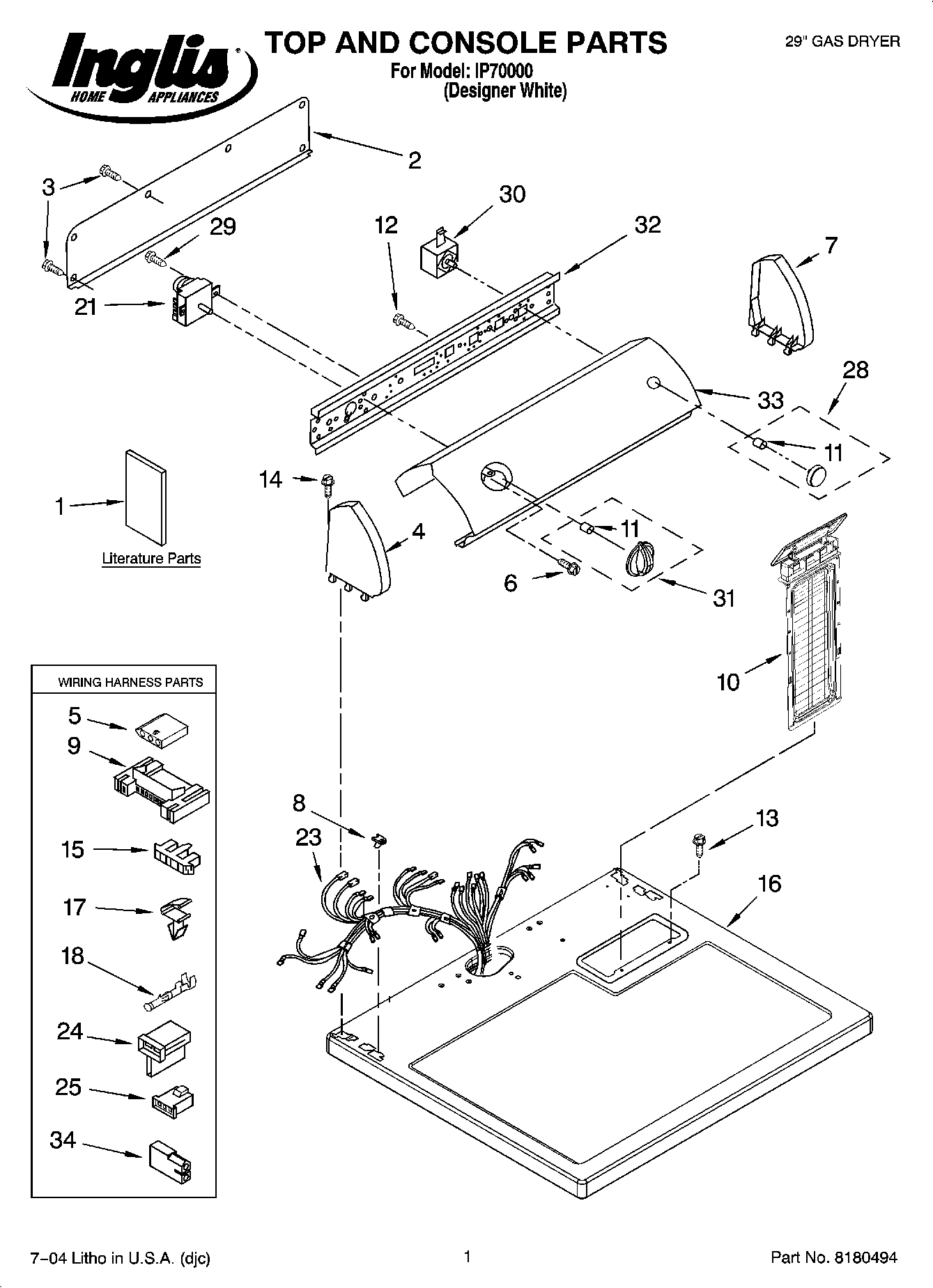 01 - TOP AND CONSOLE PARTS