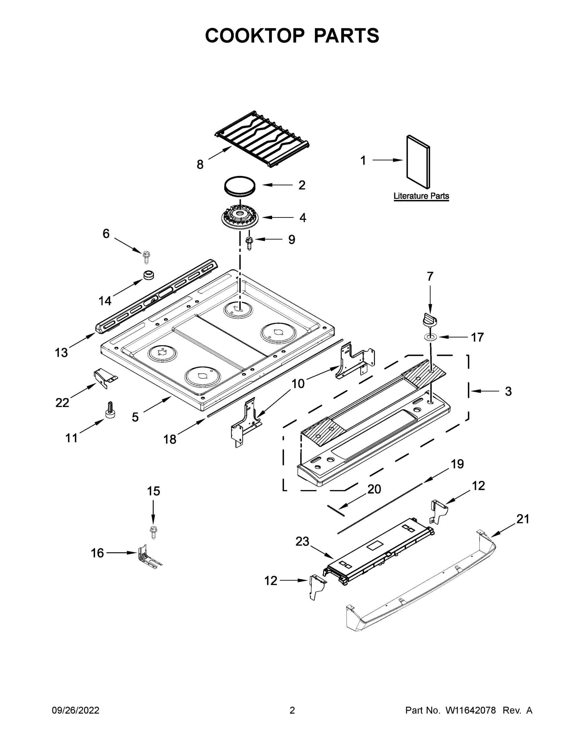 02 - COOKTOP PARTS