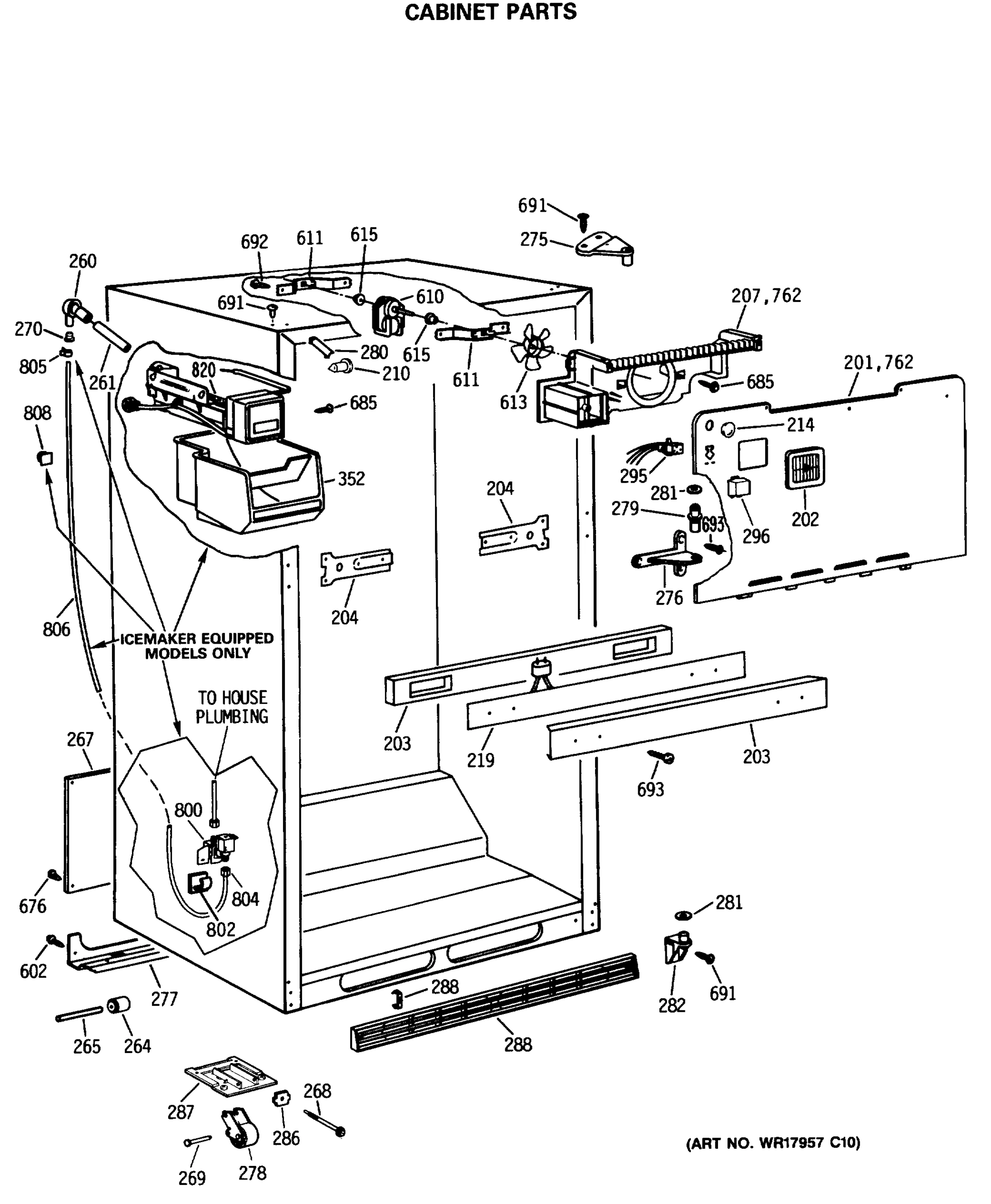 CABINET PARTS