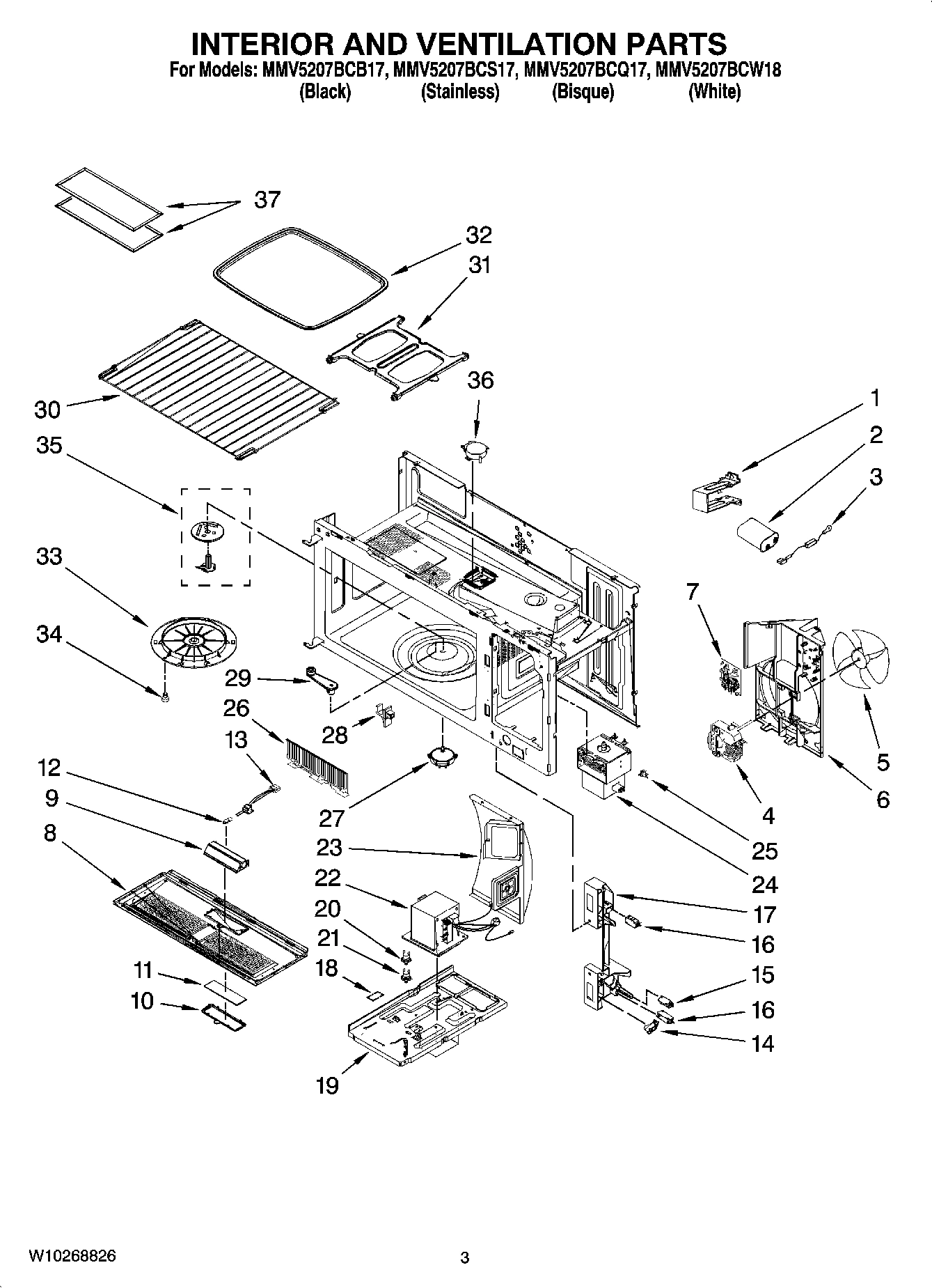03 - INTERIOR AND VENTILATION PARTS