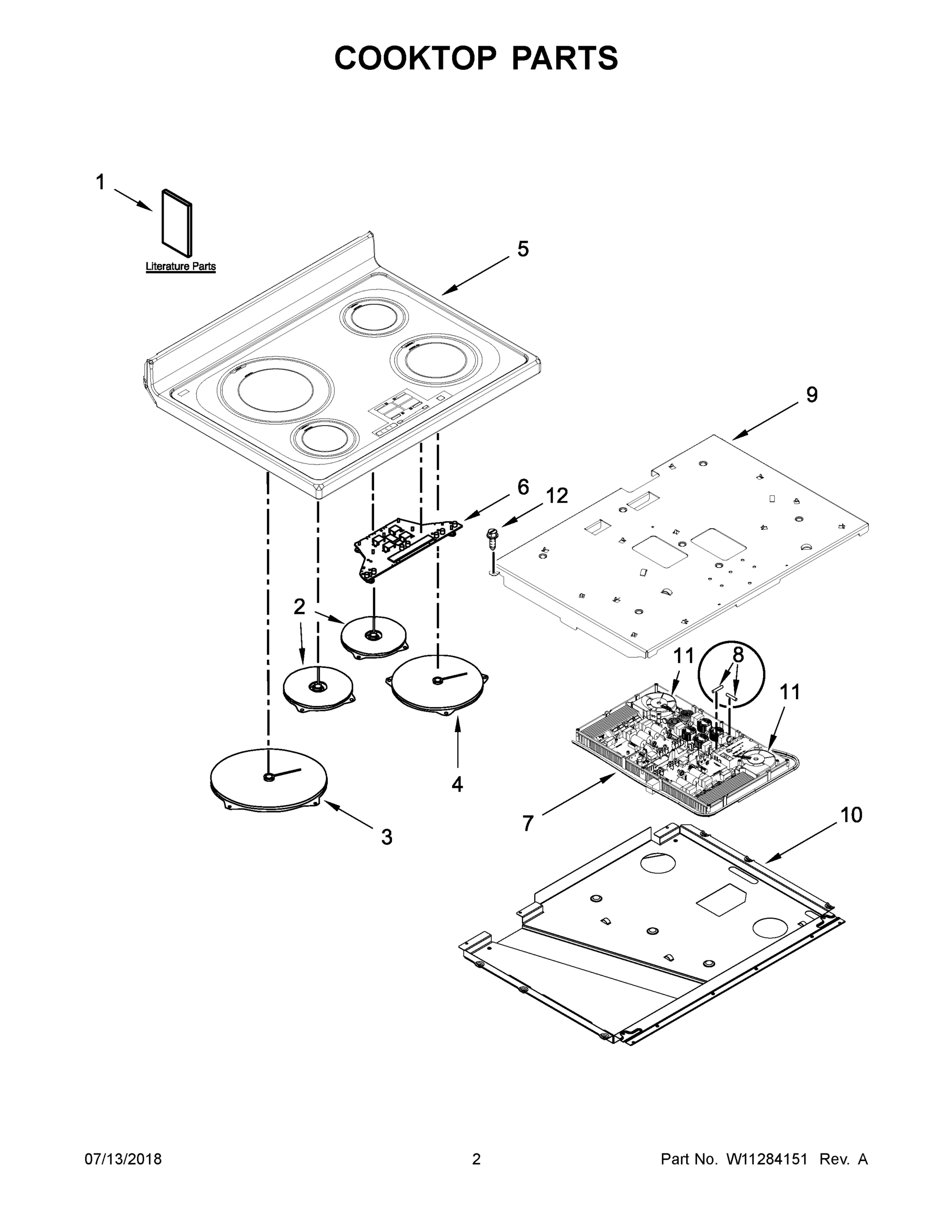 02 - COOKTOP PARTS