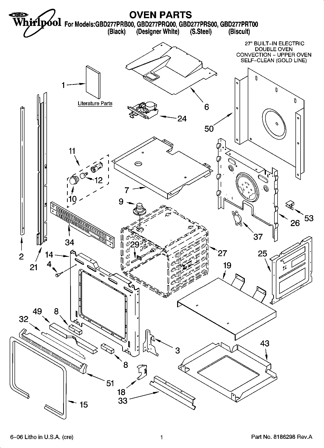 01 - OVEN PARTS