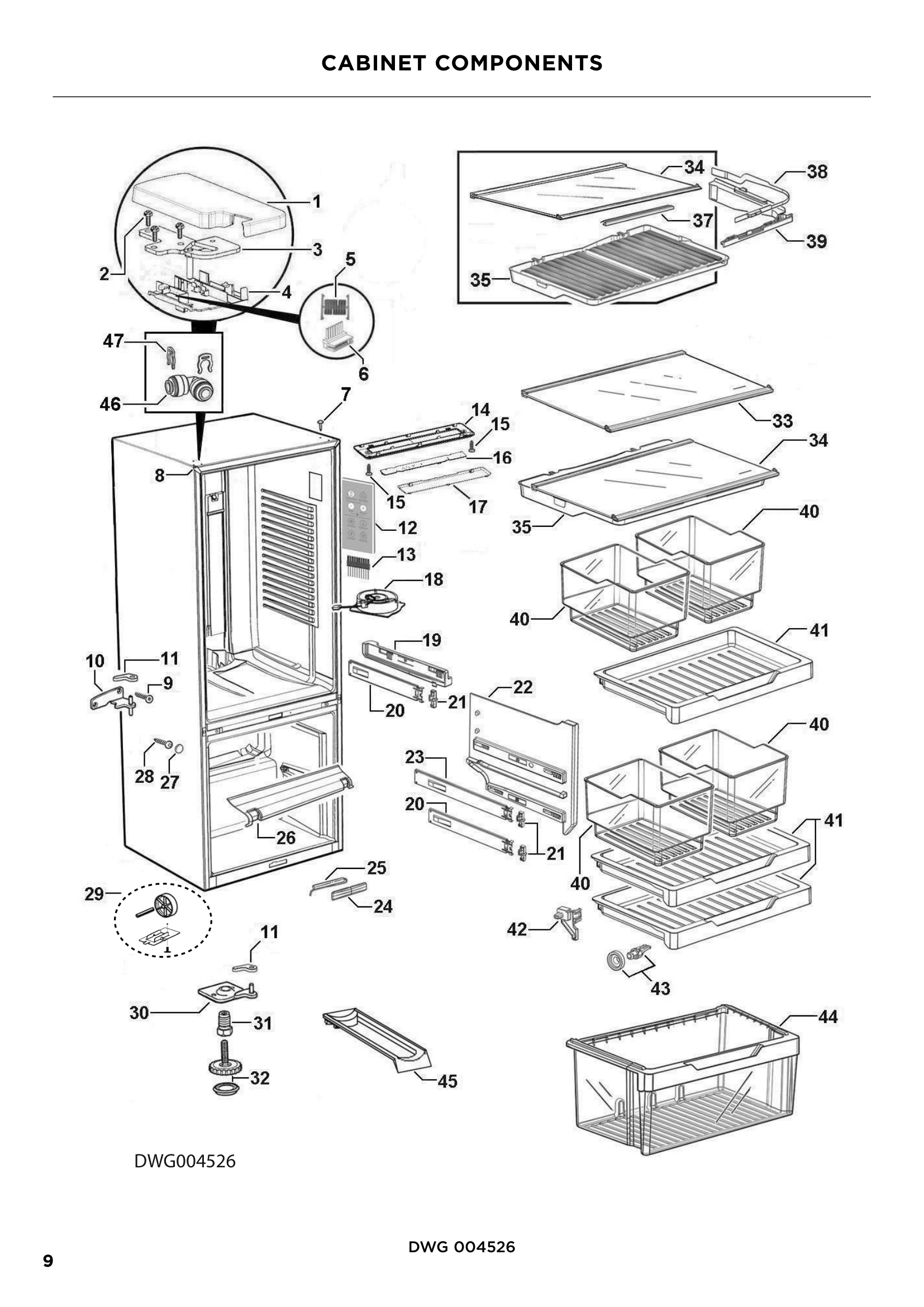 CABINET COMPONENTS