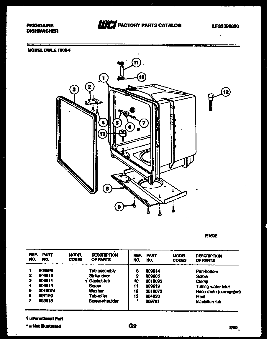07 - TUB AND FRAME PARTS