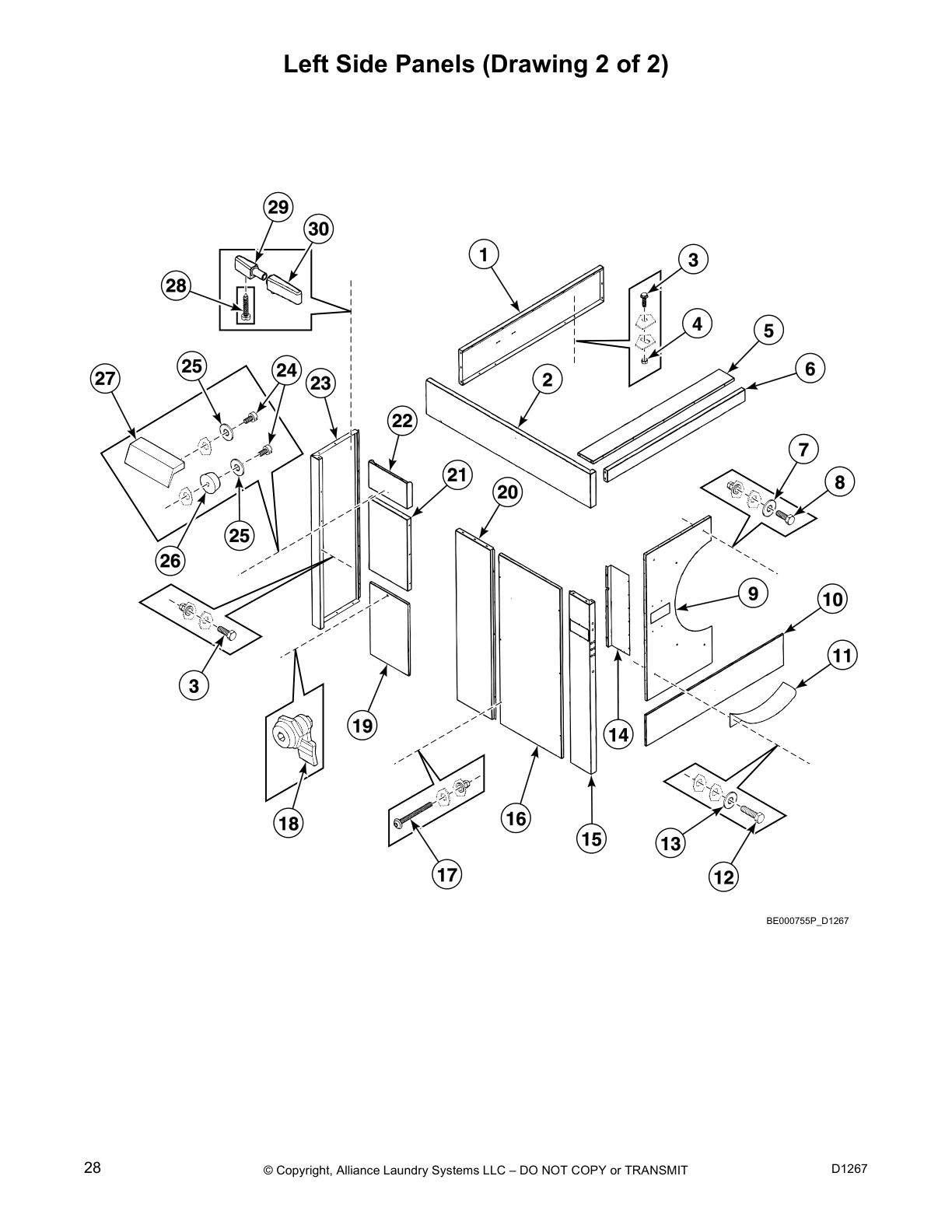 Left Side Panels (Drawing 2 of 2)