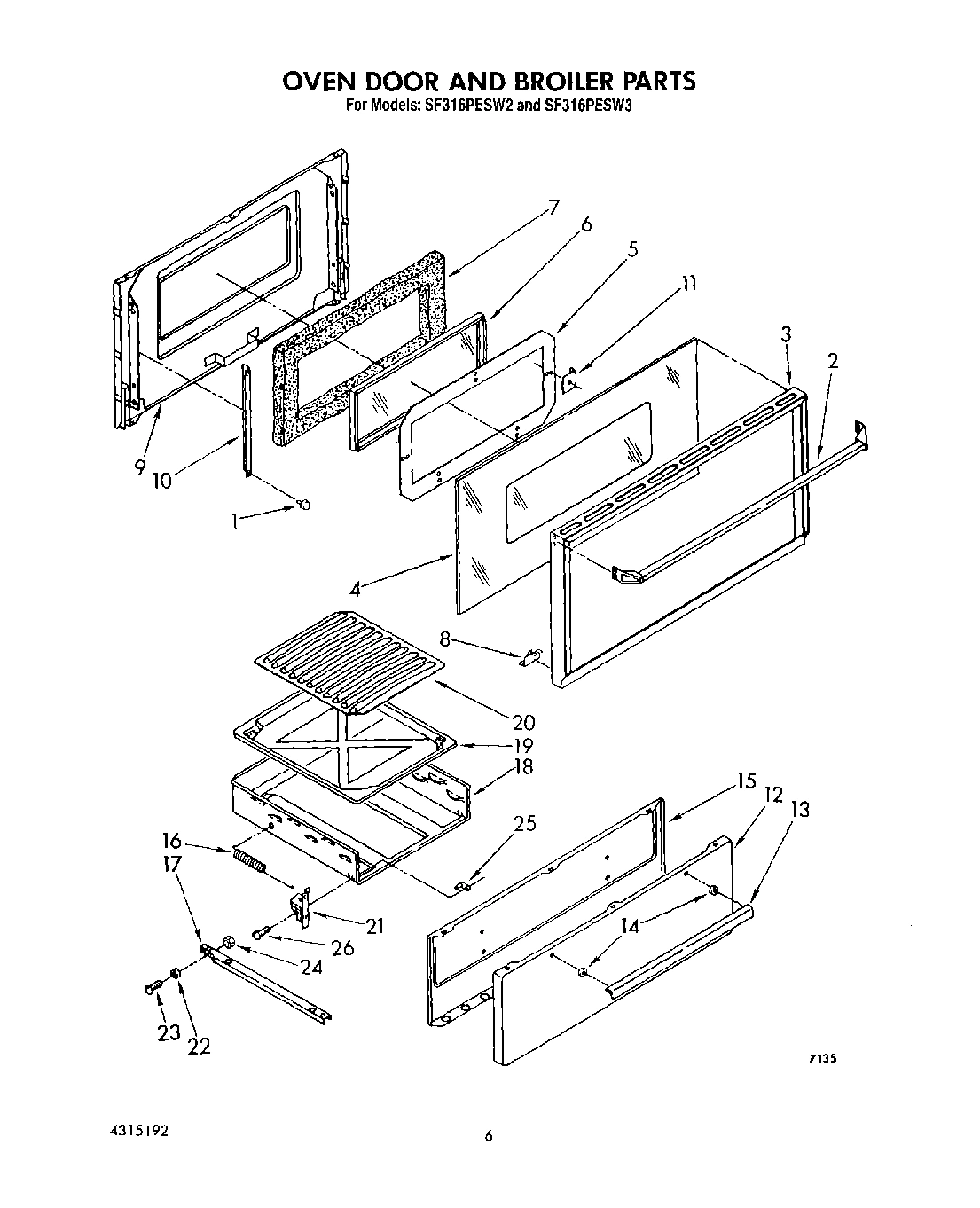 05 - OVEN DOOR AND BROILER