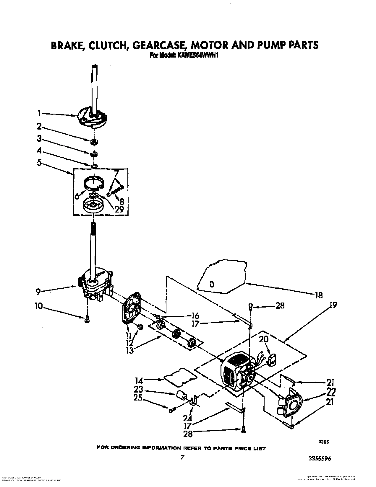 05 - BRAKE, CLUTCH, GEARCASE, MOTOR & PUMP