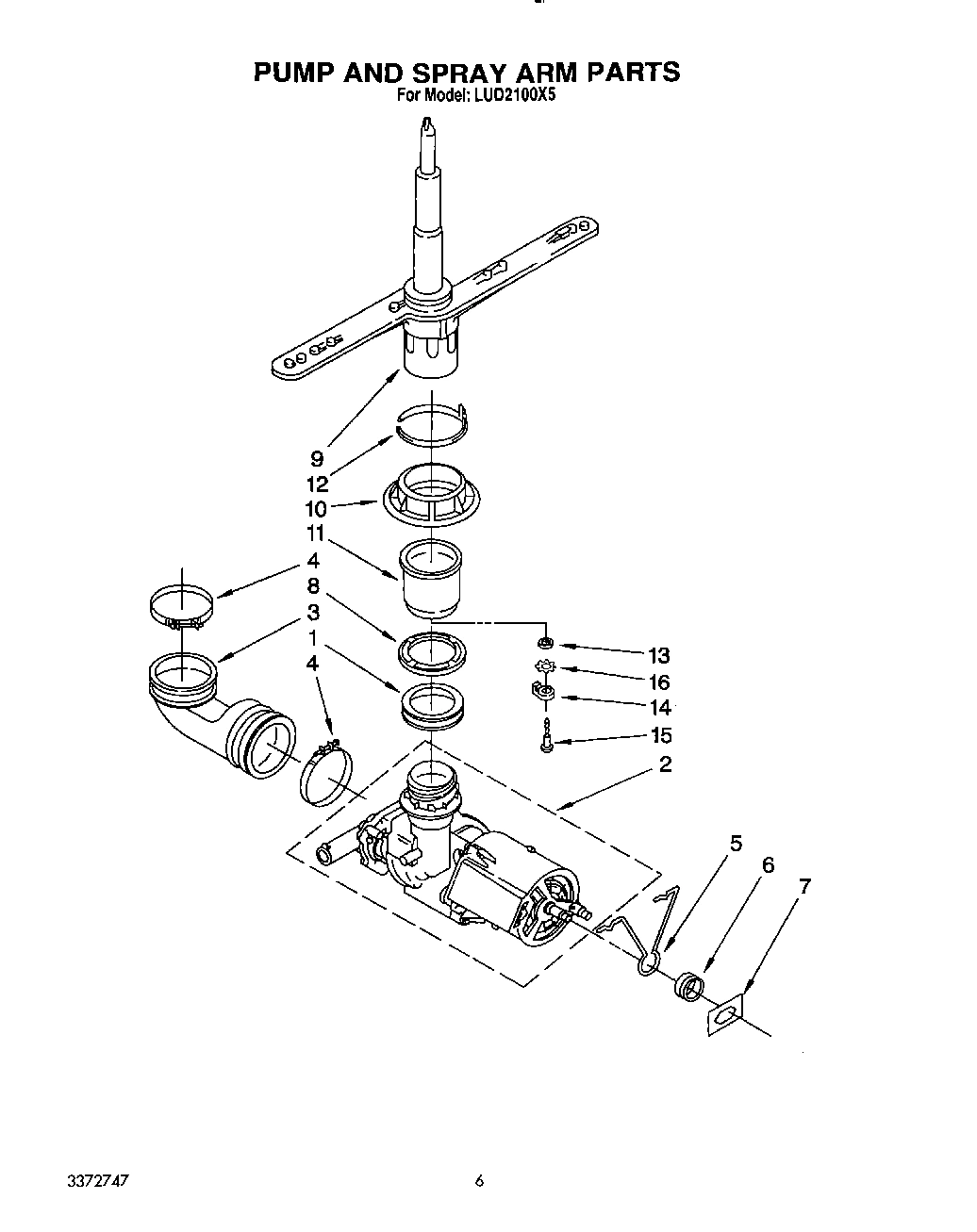 05 - PUMP AND SPRAY ARM
