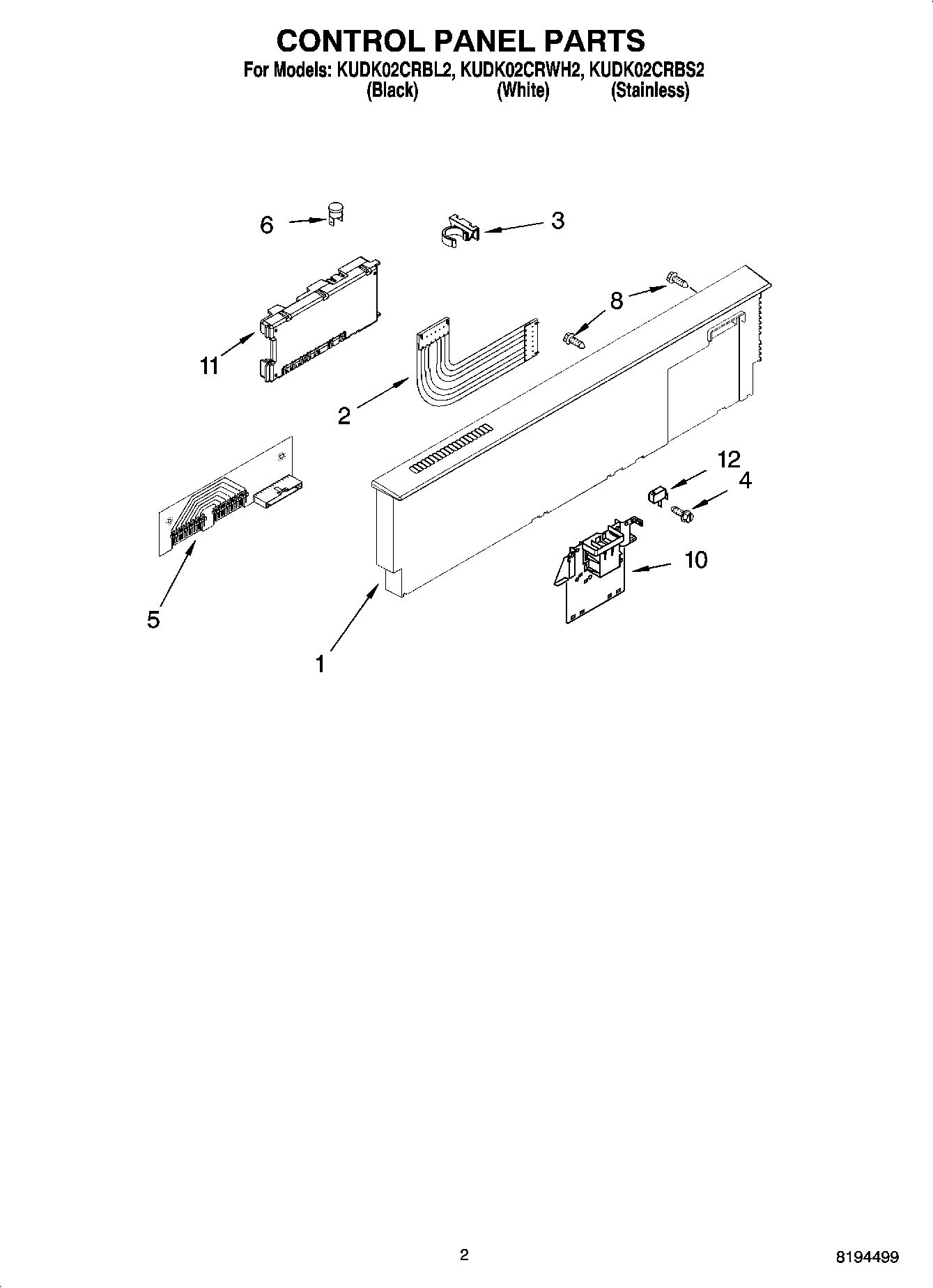 02 - CONTROL PANEL PARTS