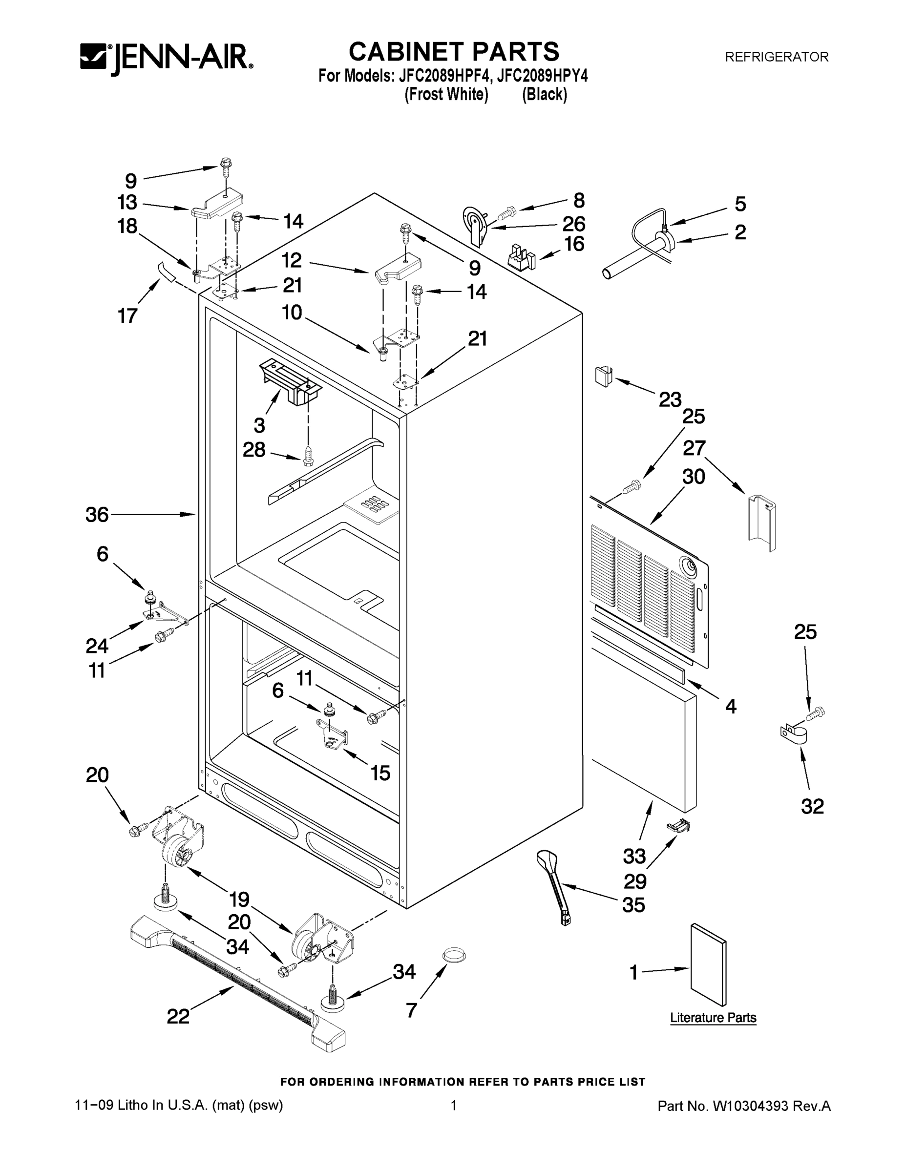 01 - CABINET PARTS