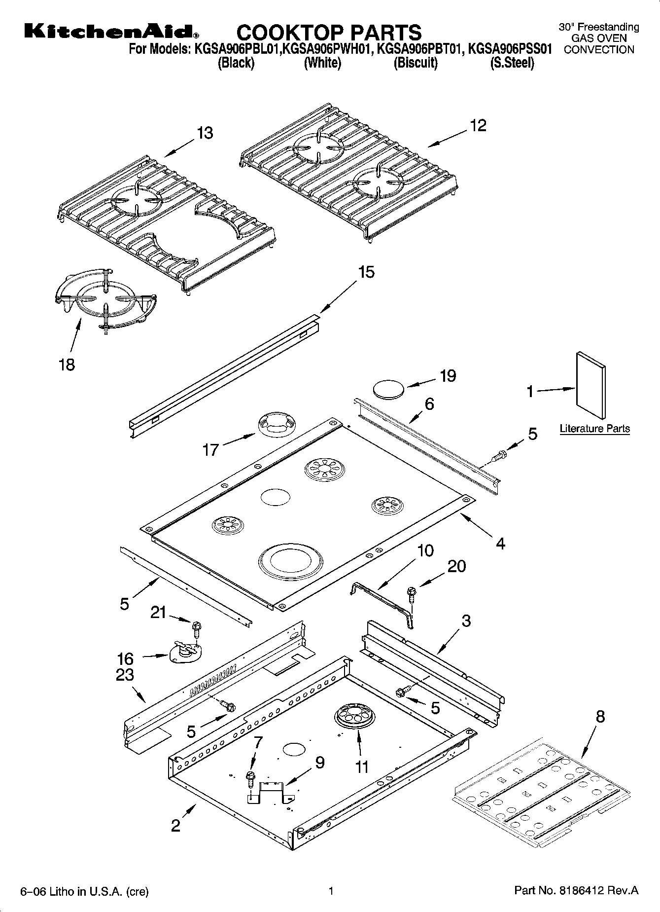 01 - COOKTOP PARTS