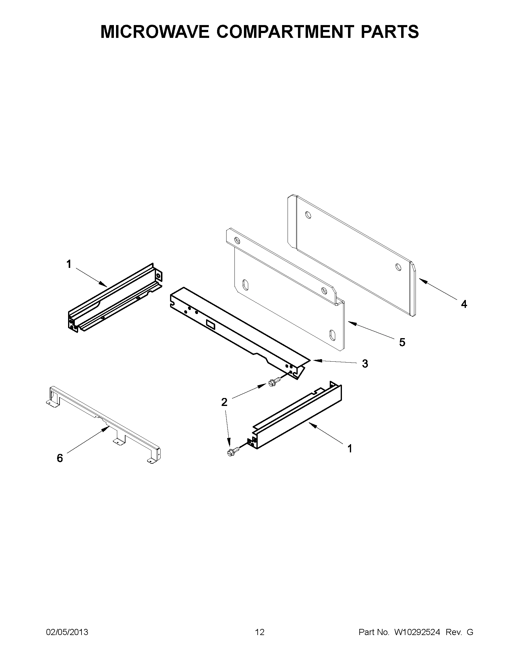 06 - MICROWAVE COMPARTMENT PARTS