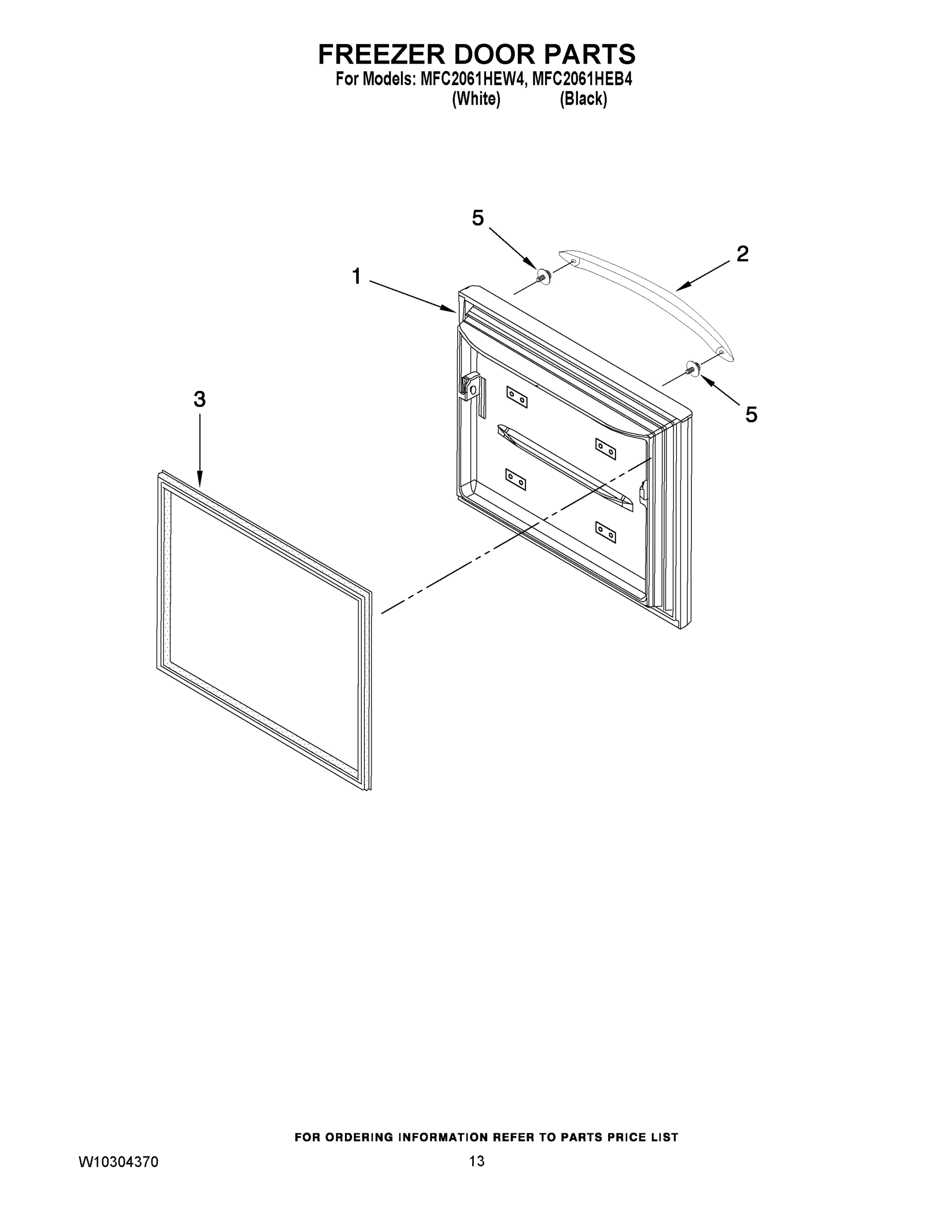 07 - FREEZER DOOR PARTS
