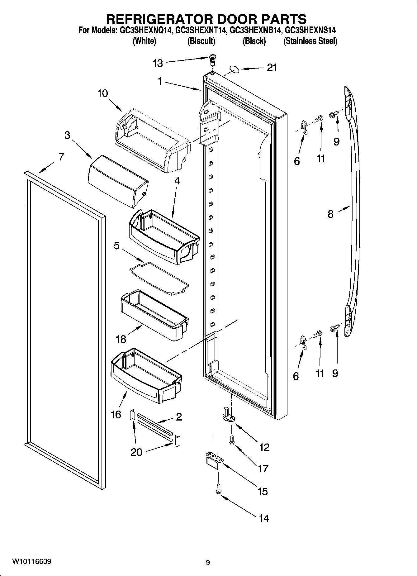 06 - REFRIGERATOR DOOR PARTS