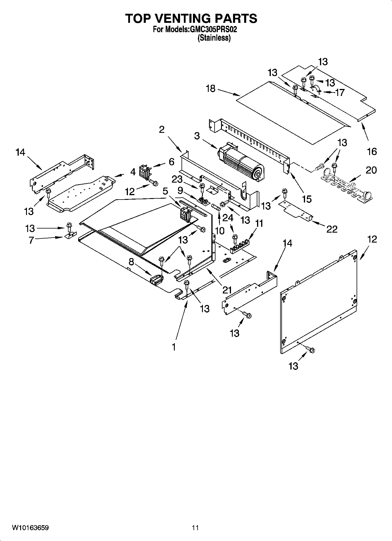 09 - TOP VENTING PARTS, OPTIONAL PARTS (NOT INCLUDED)