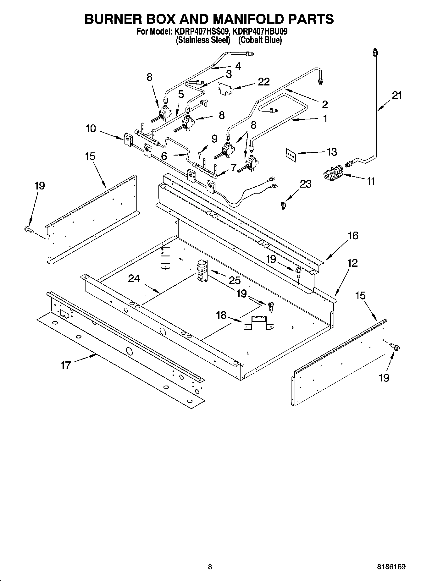 07 - BURNER BOX AND MANIFOLD PARTS