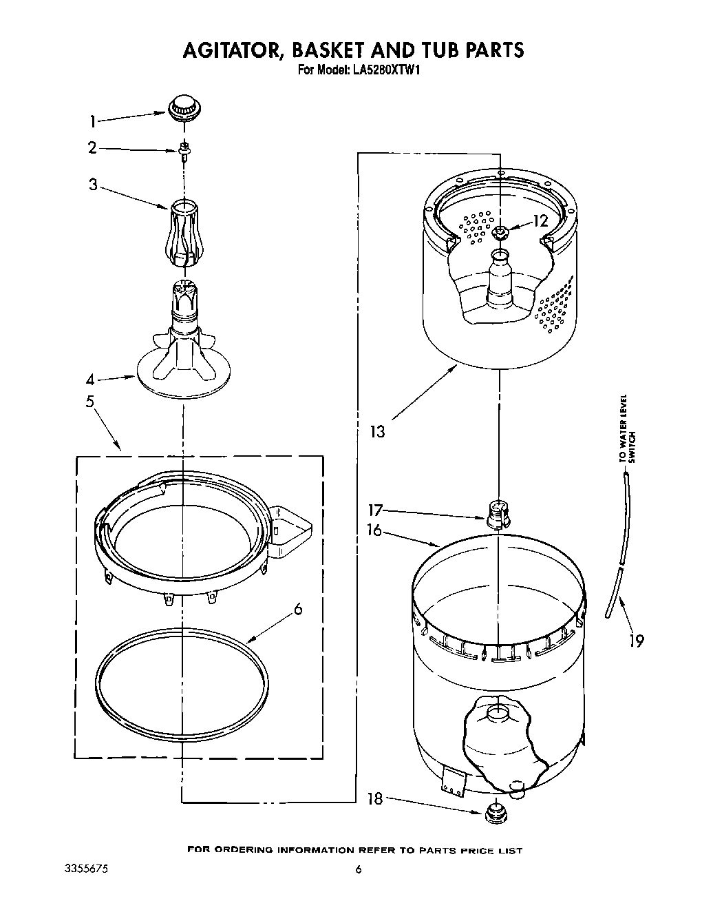 05 - AGITATOR, BASKET AND TUB