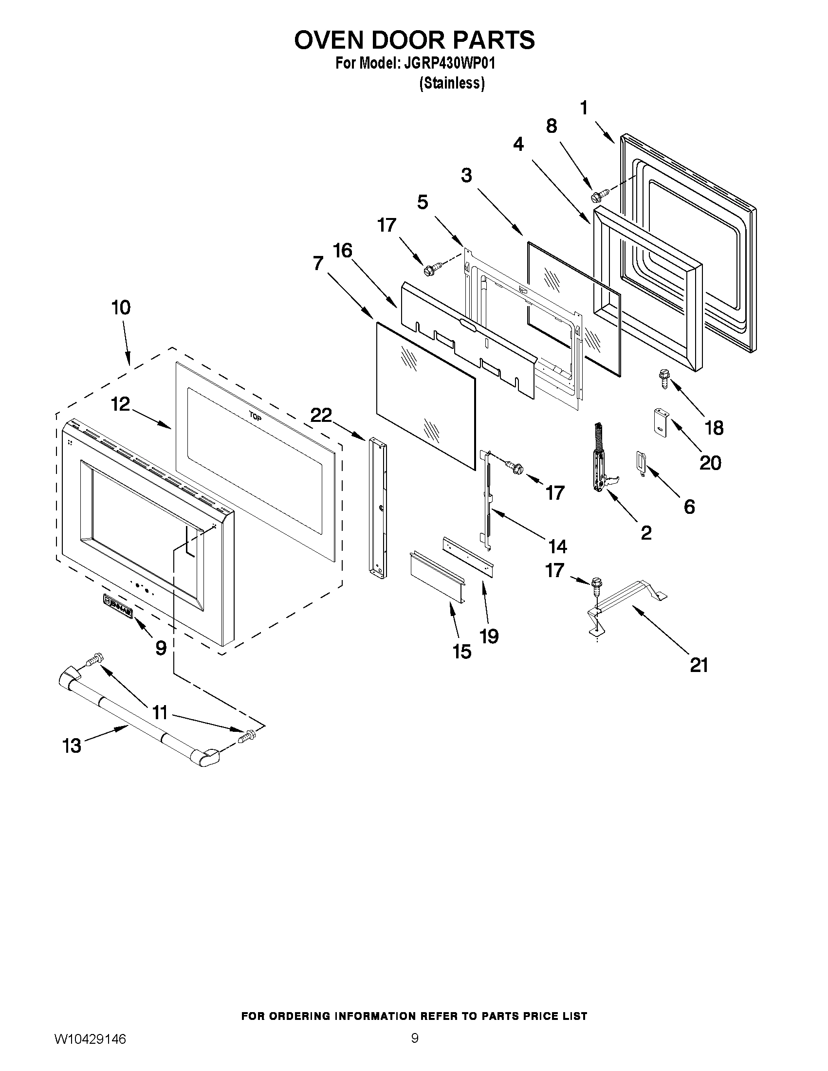 06 - OVEN DOOR PARTS