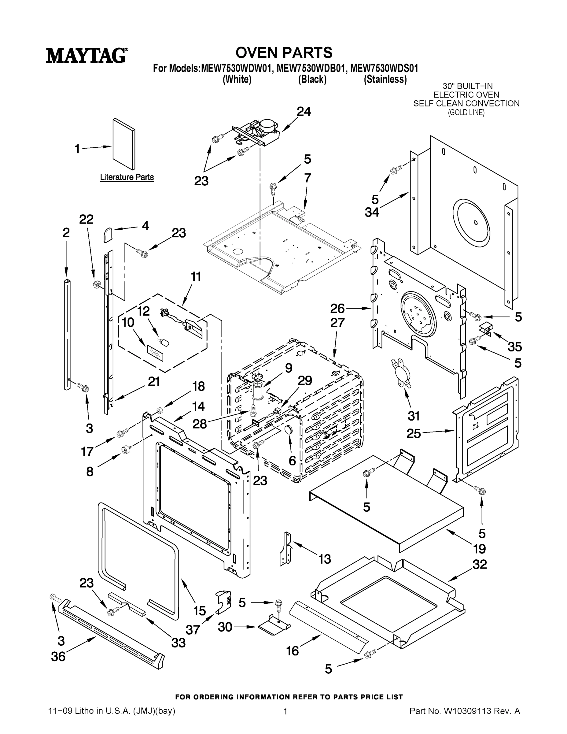 01 - OVEN PARTS