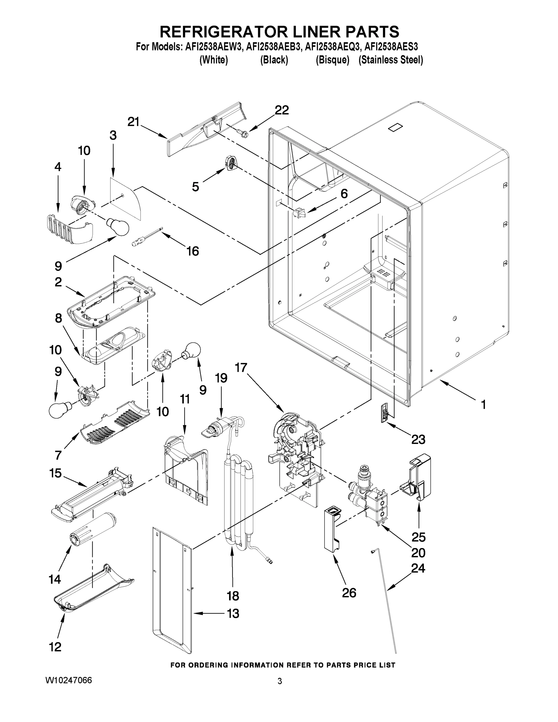 02 - REFRIGERATOR LINER PARTS
