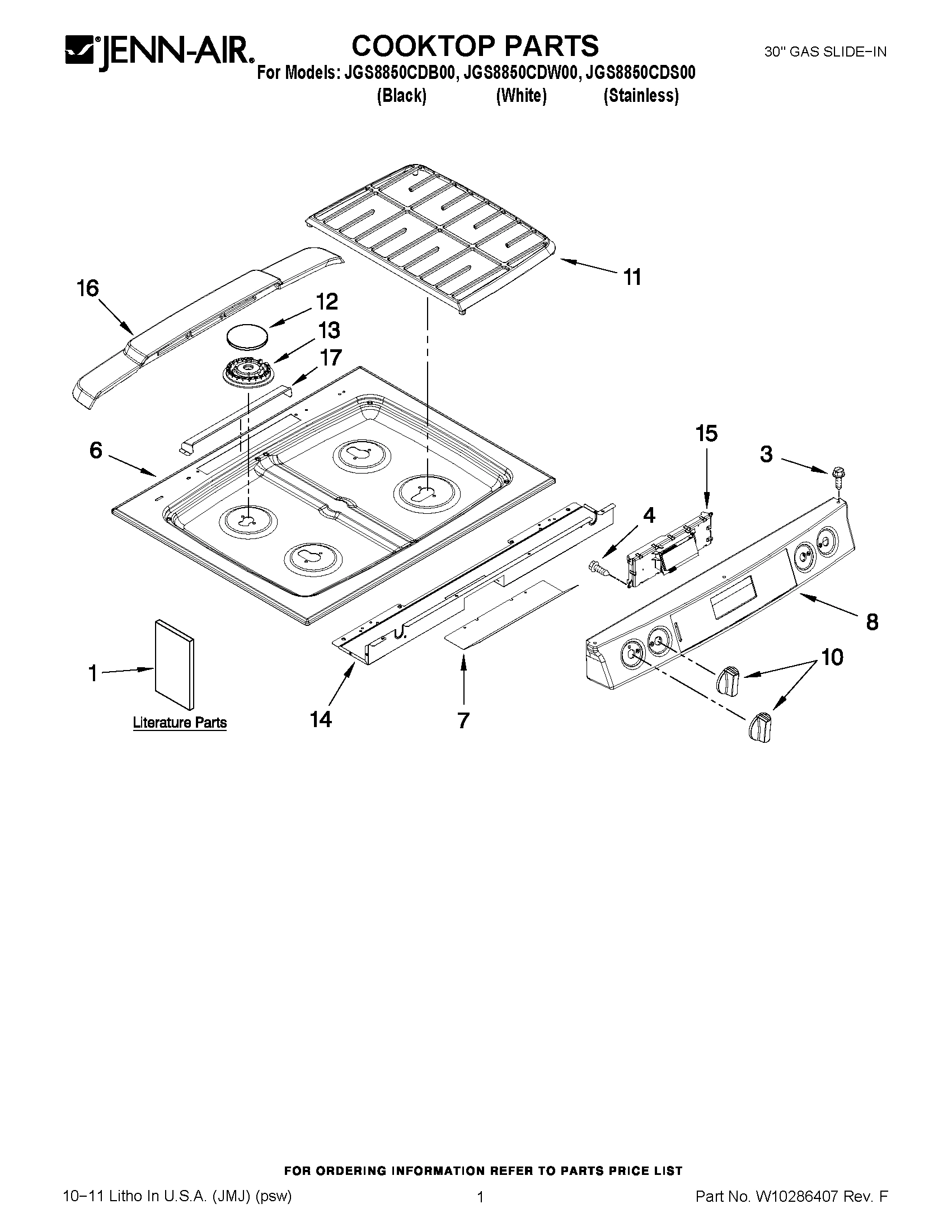 01 - COOKTOP PARTS