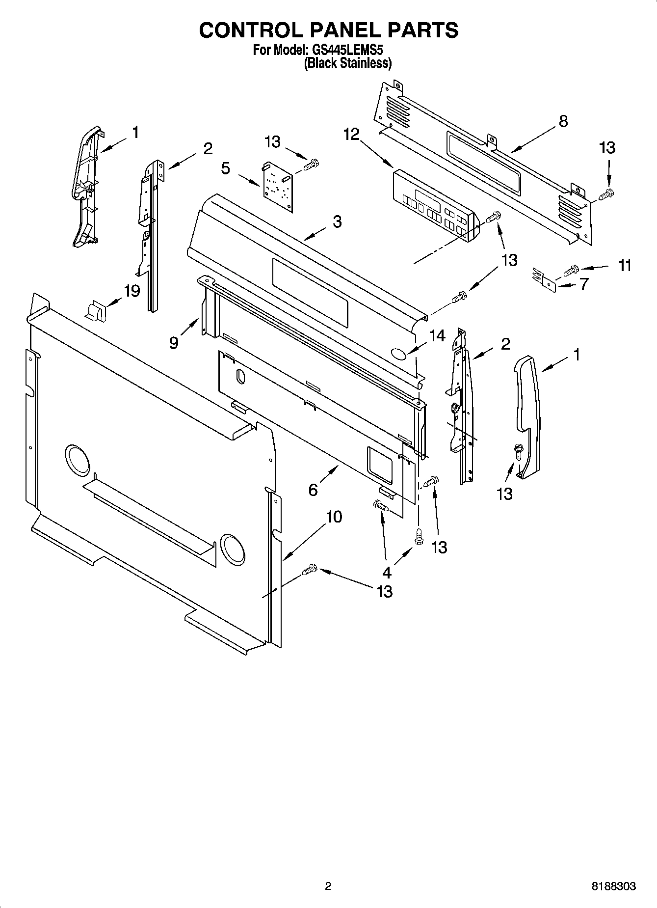 02 - CONTROL PANEL PARTS