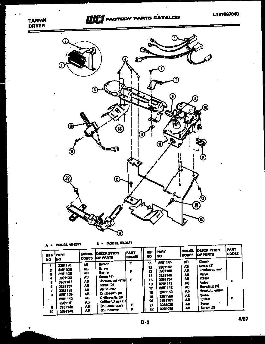 05 - BURNER, IGNITER AND VALVE