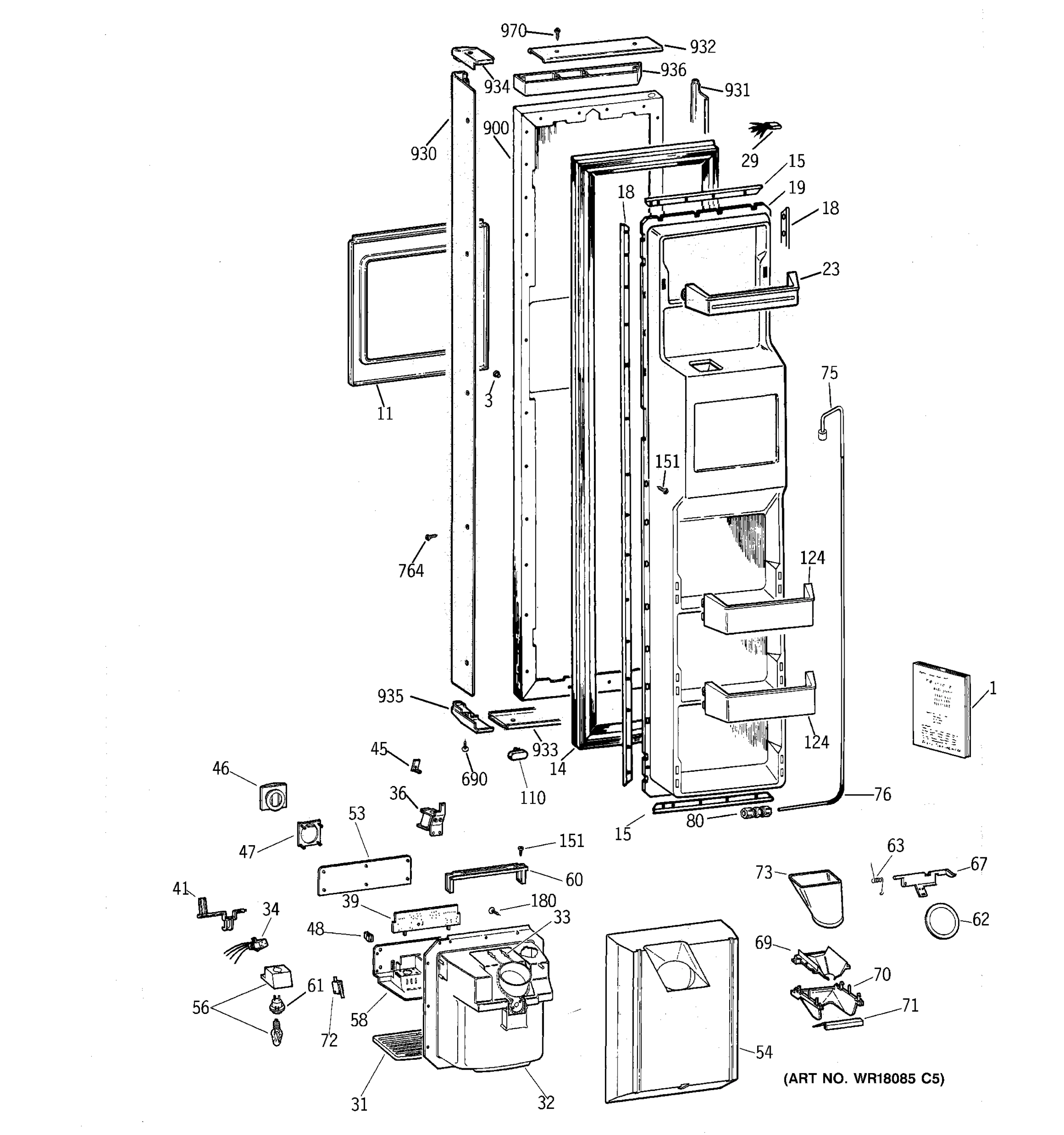 FREEZER DOOR