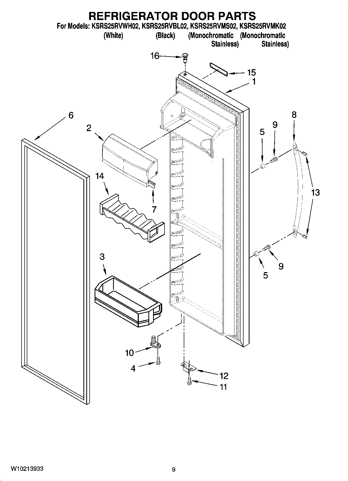 06 - REFRIGERATOR DOOR PARTS