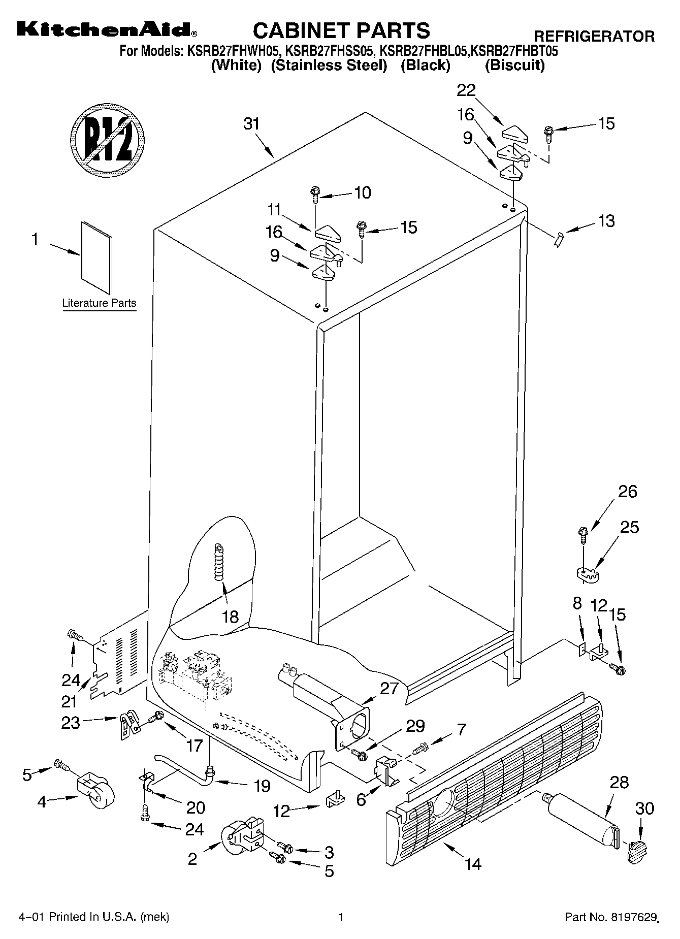 01 - CABINET, LITERATURE