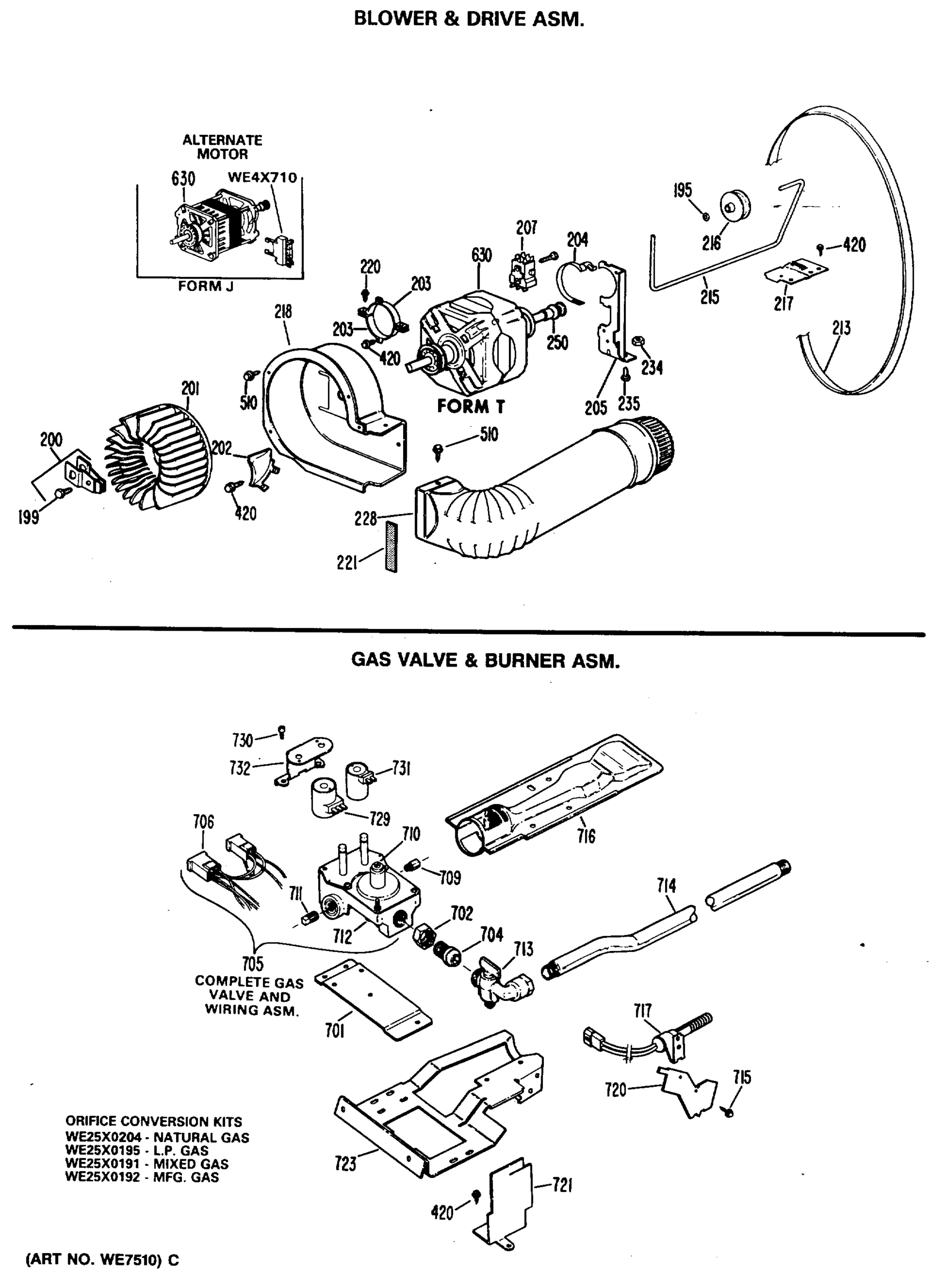 BLOWER & DRIVE ASM.