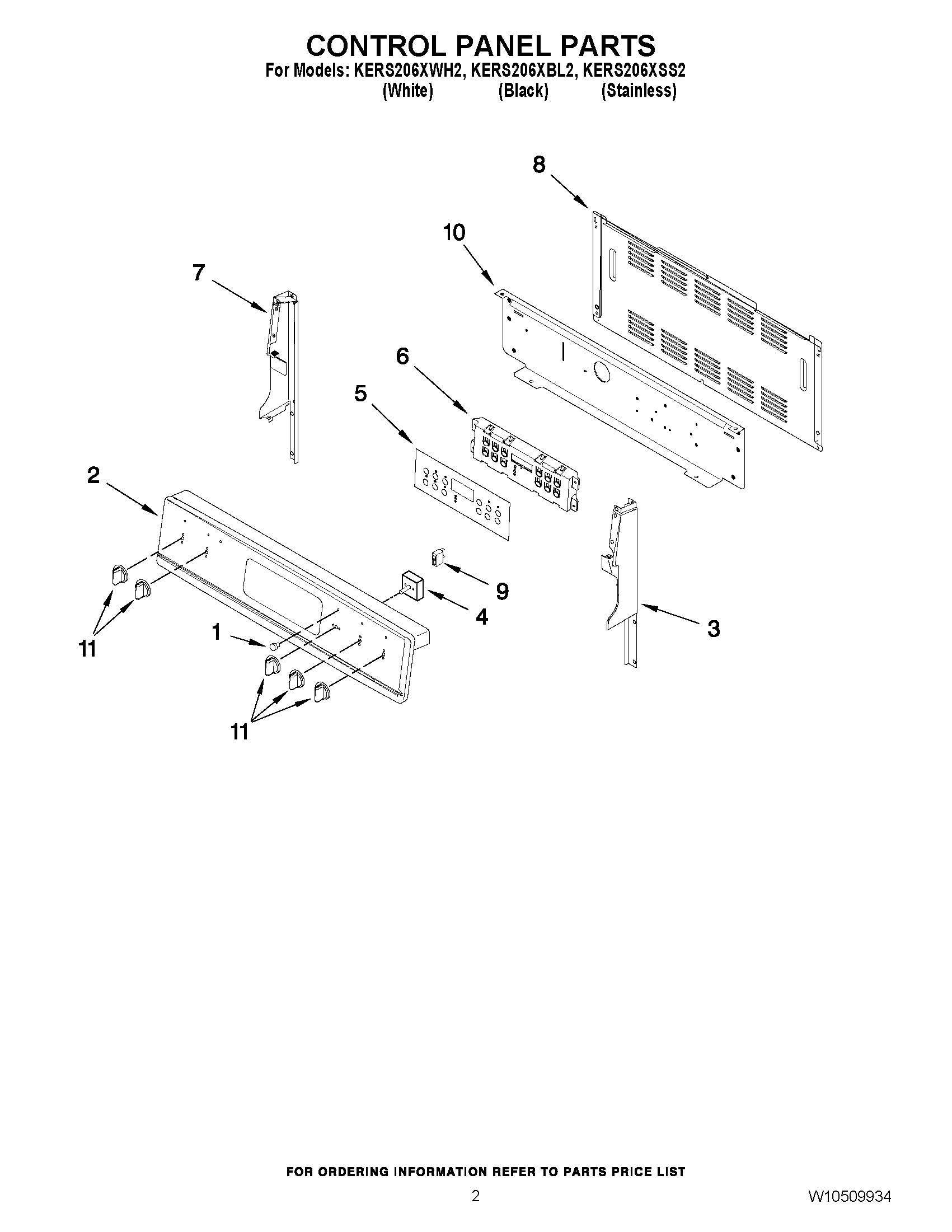 02 - CONTROL PANEL PARTS
