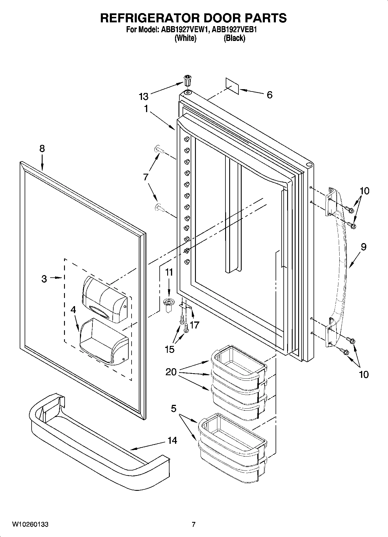 04 - REFRIGERATOR DOOR PARTS