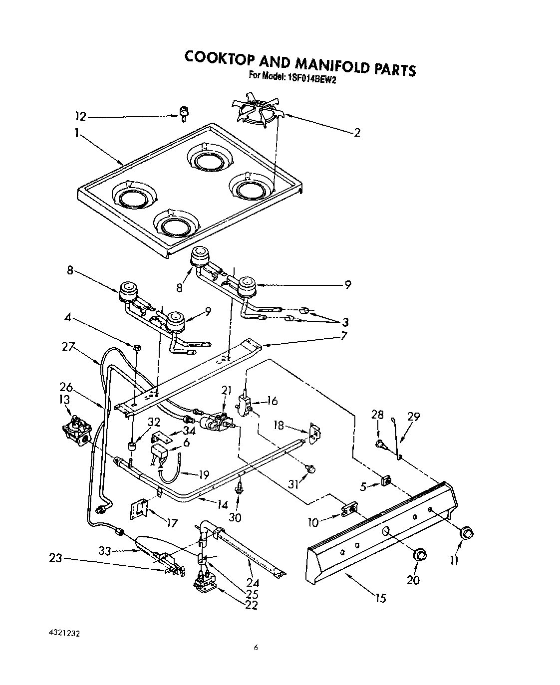 05 - COOKTOP AND MANIFOLD, LIT/OPTIONAL