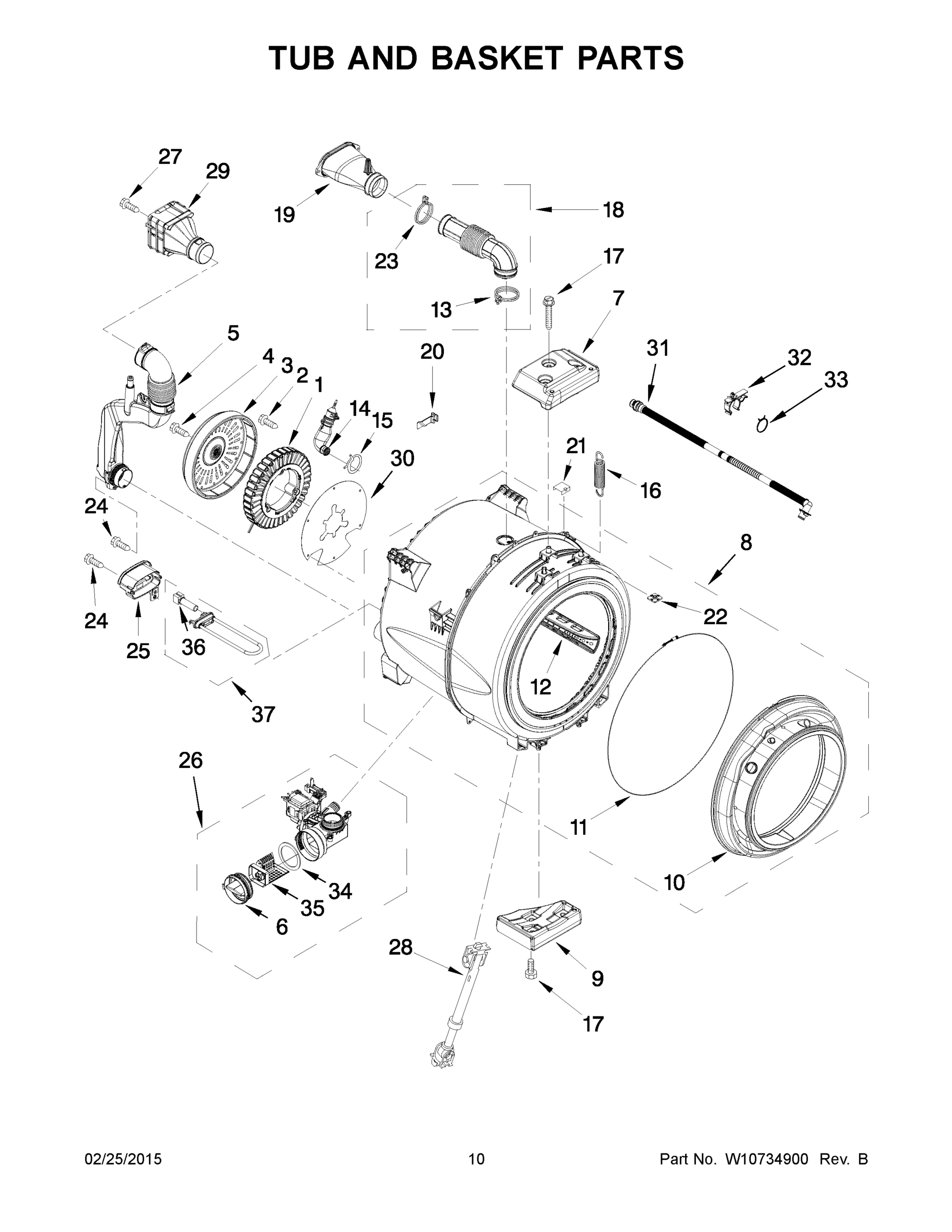 06 - TUB AND BASKET PARTS