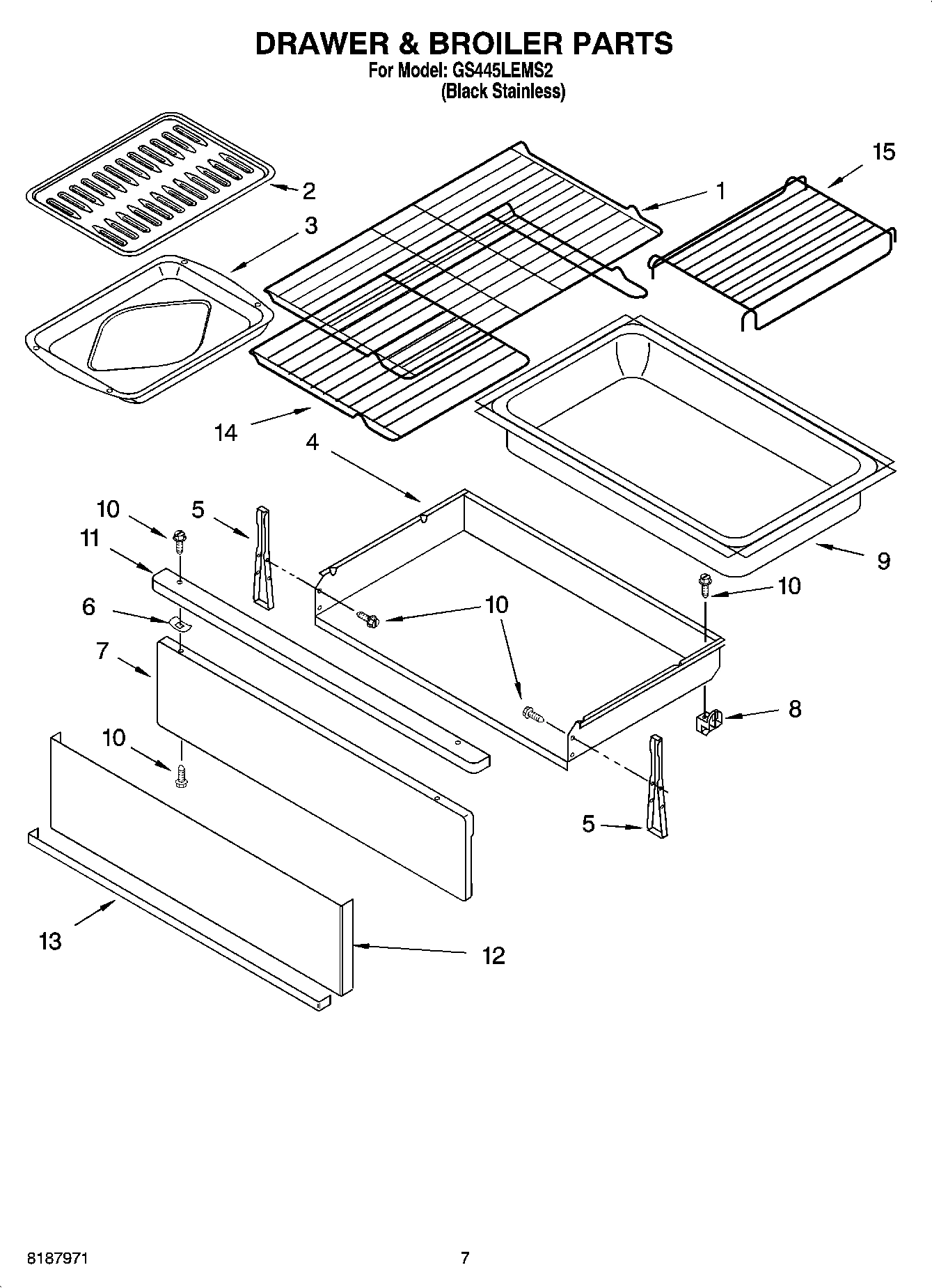 05 - DRAWER & BROILER PARTS