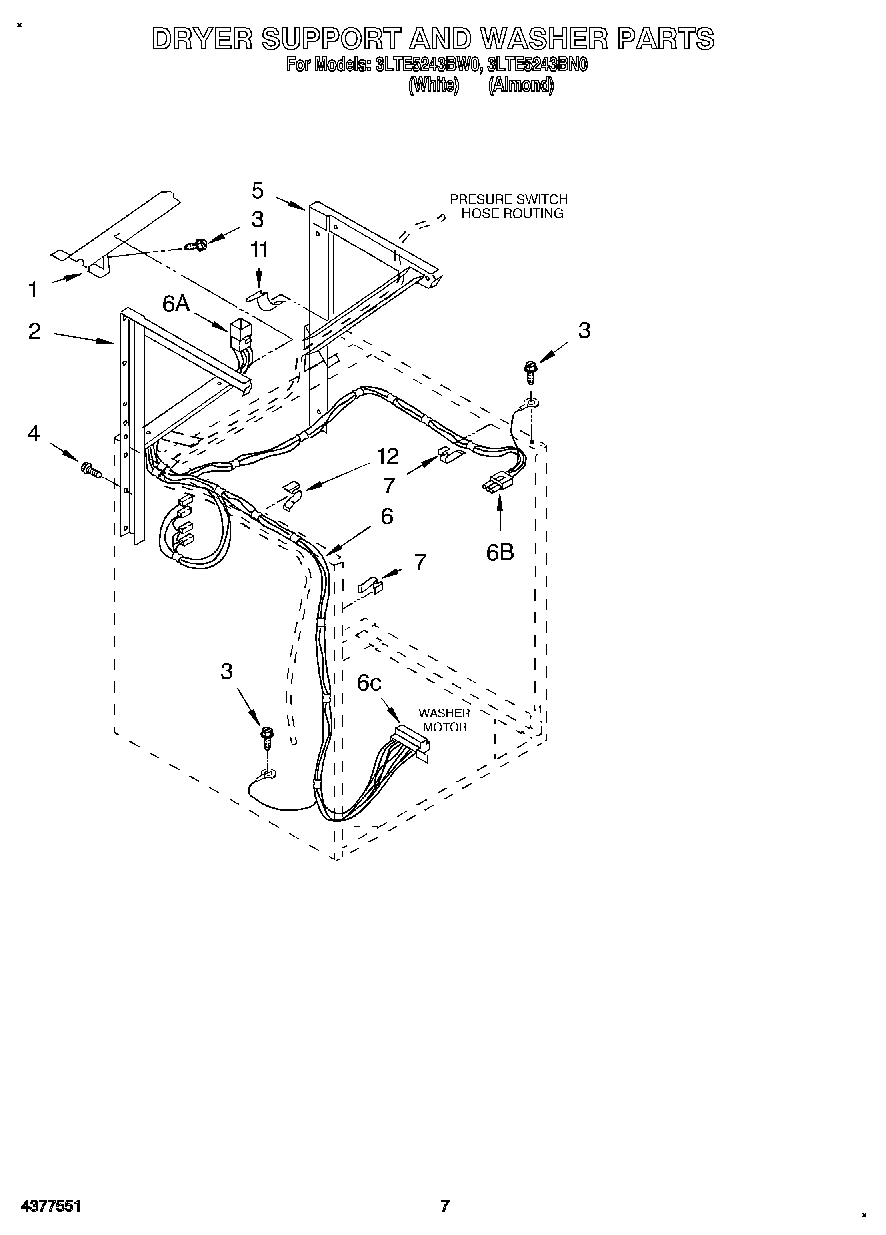 05 - DRYER SUPPORT AND WASHER