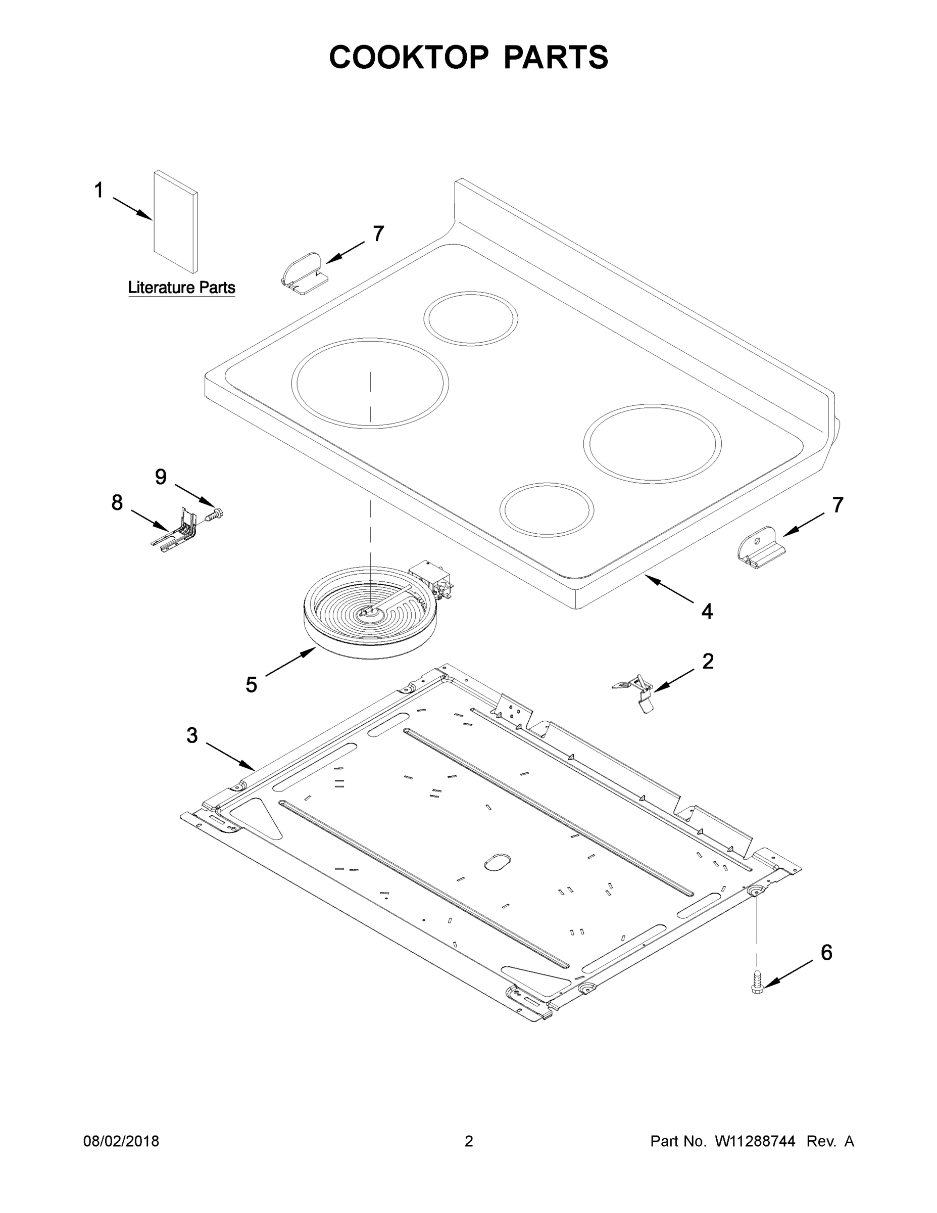 02 - COOKTOP PARTS