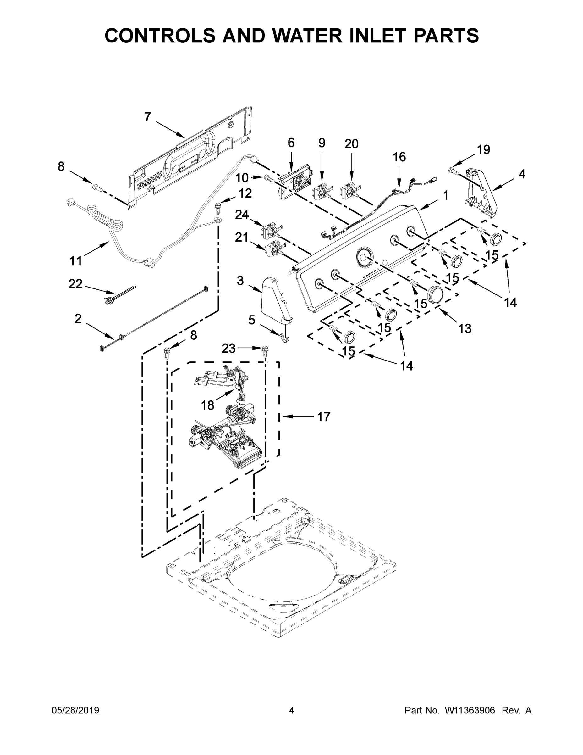03 - CONTROLS AND WATER INLET PARTS