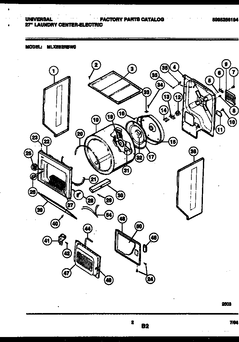 02 - CABINET AND COMPONENT PARTS