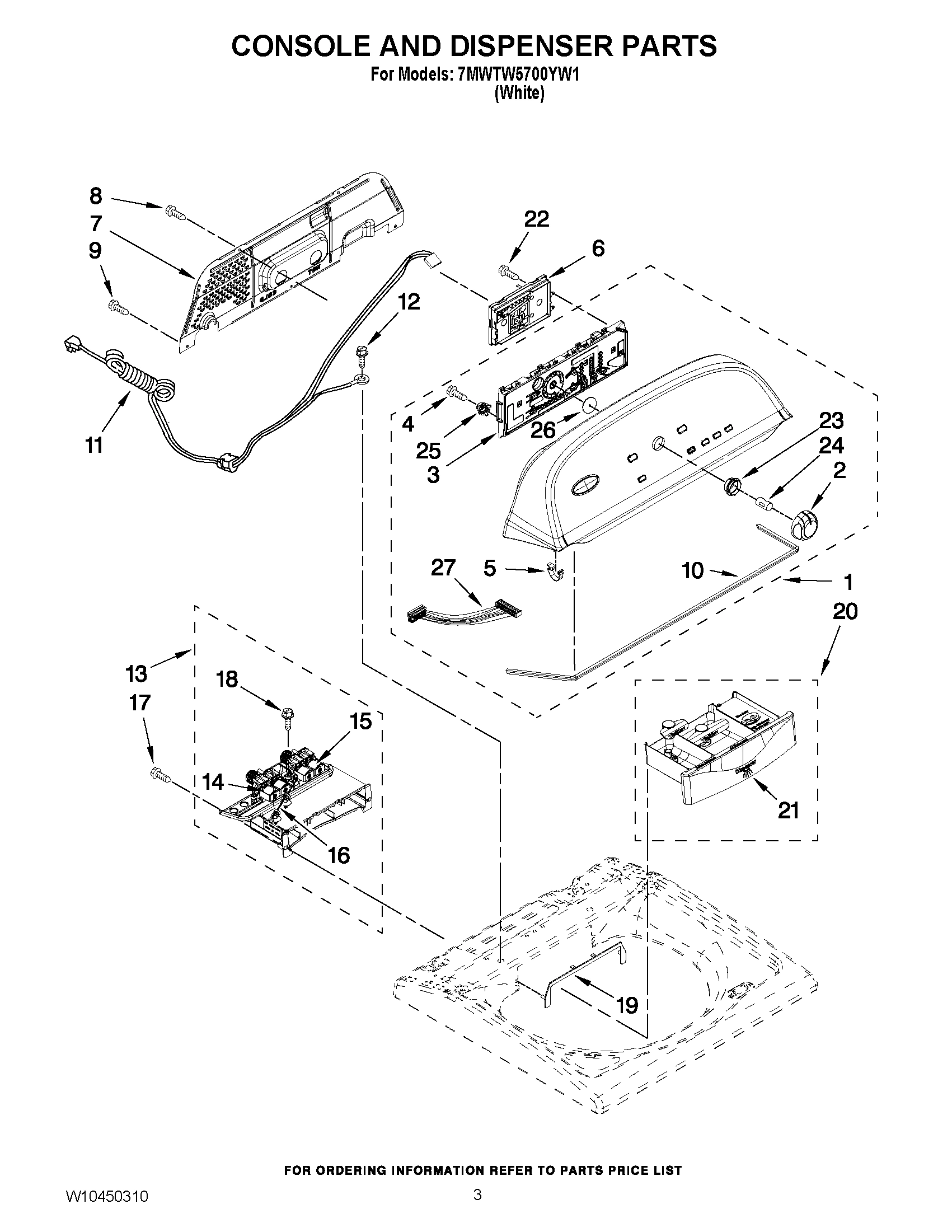 02 - CONSOLE AND DISPENSER PARTS