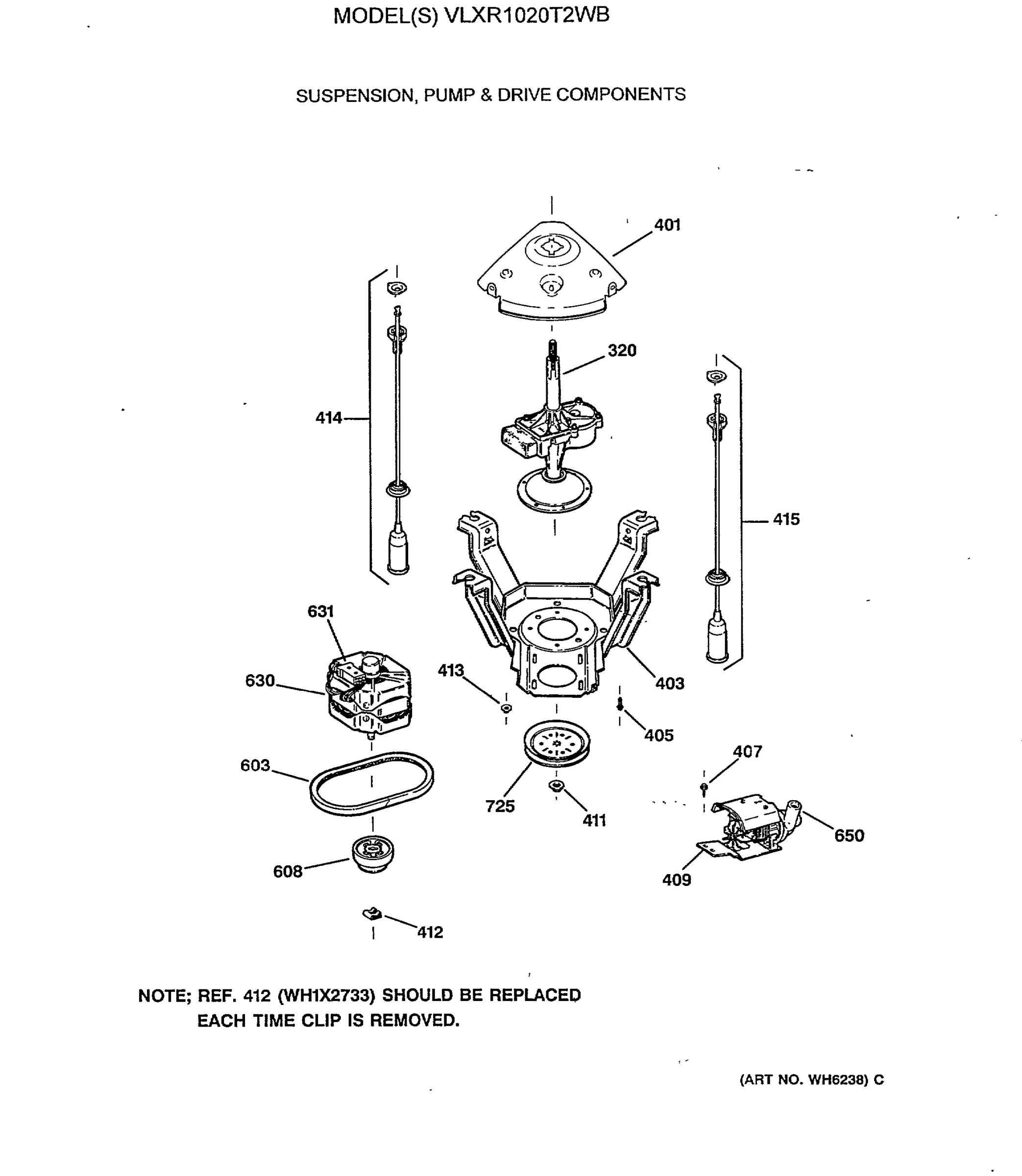SUSPENSION, PUMP & DRIVE COMPONENTS