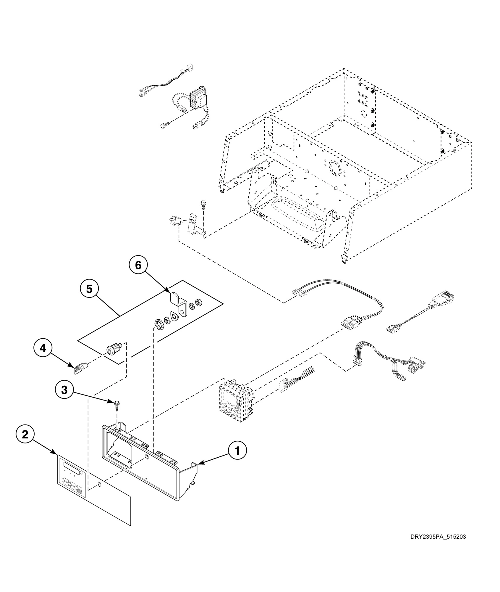 Control Panel and Controls - 10 Degree Front Control Models (Drawing 2 of 2)