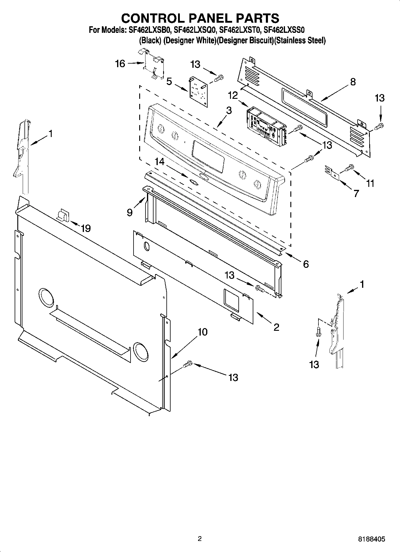 02 - CONTROL PANEL PARTS