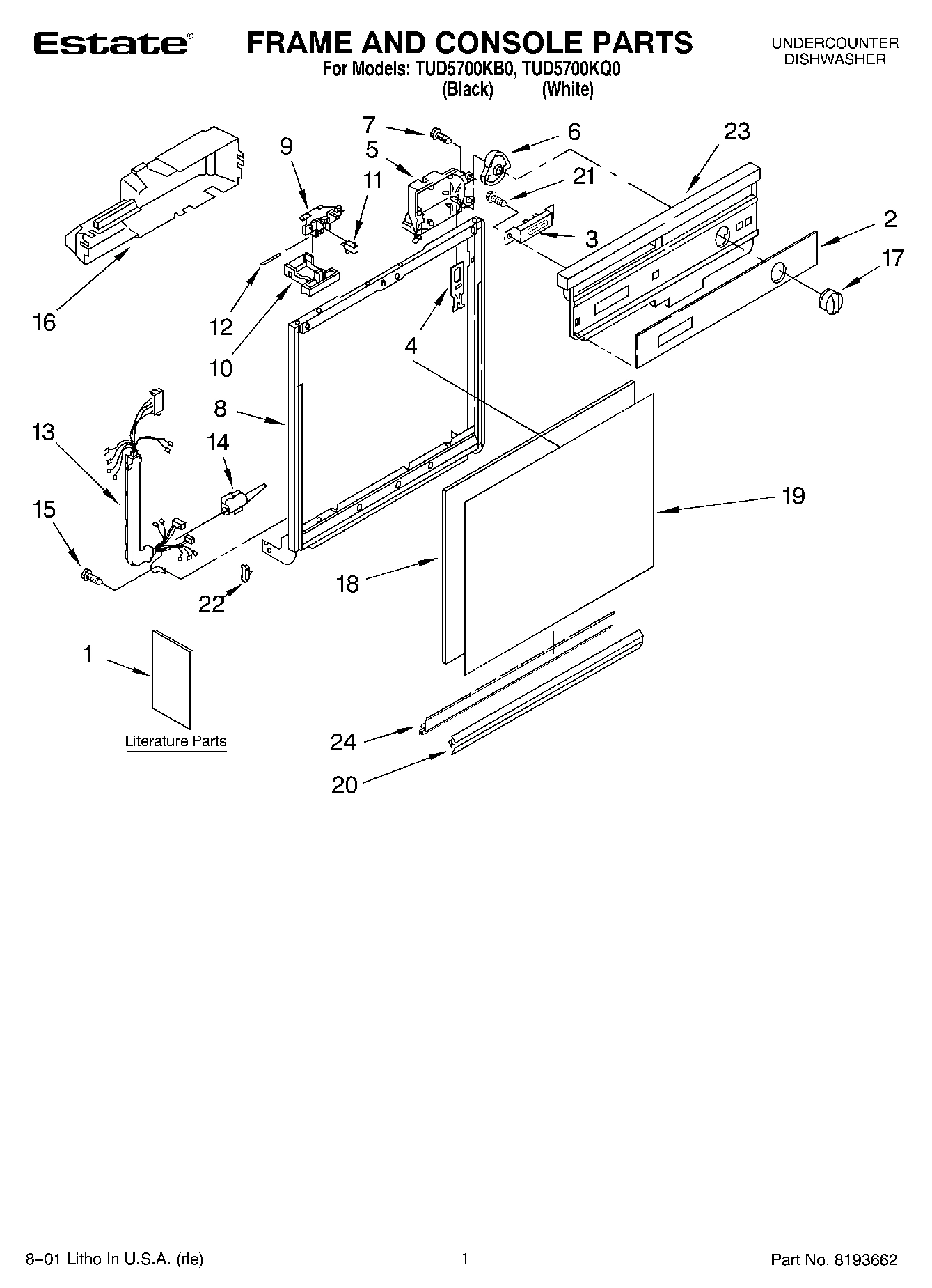 01 - FRAME AND CONSOLE, LITERATURE