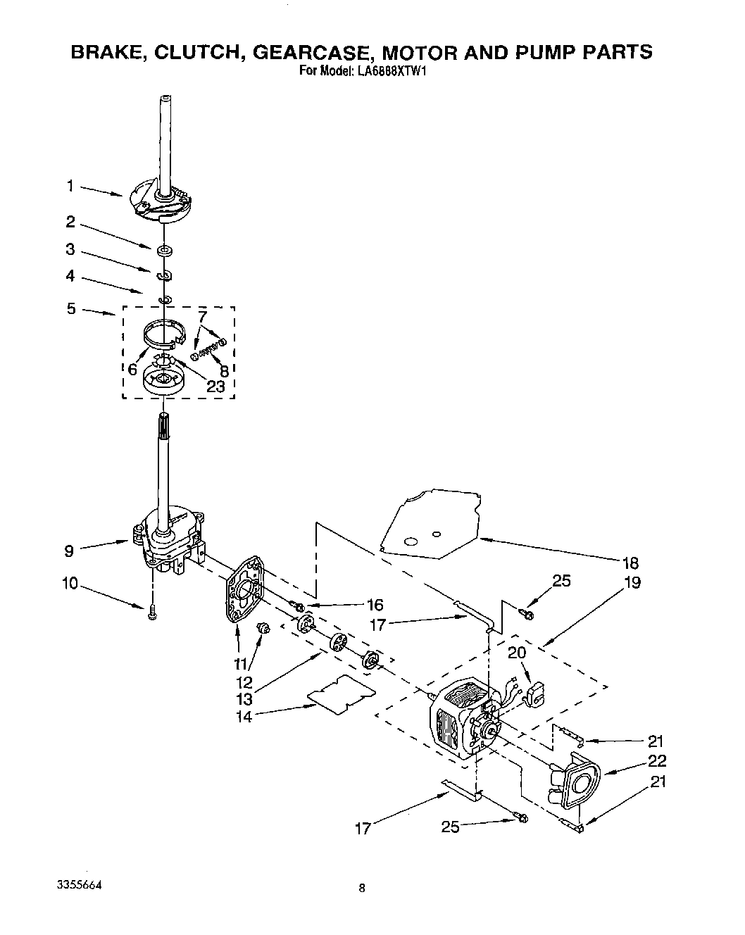 06 - BRAKE, CLUTCH, GEARCASE, MOTOR AND PUMP
